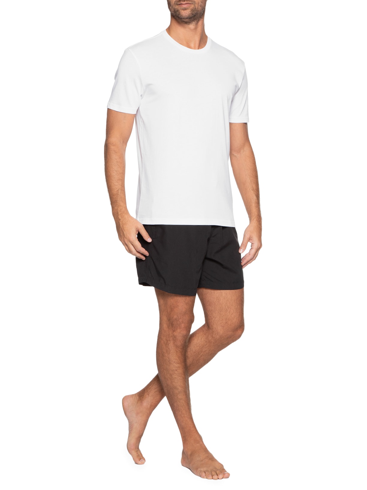 Kit de Camisetas Masculinas Crew-neck 2 Peças  Calvin Klein Underwear
