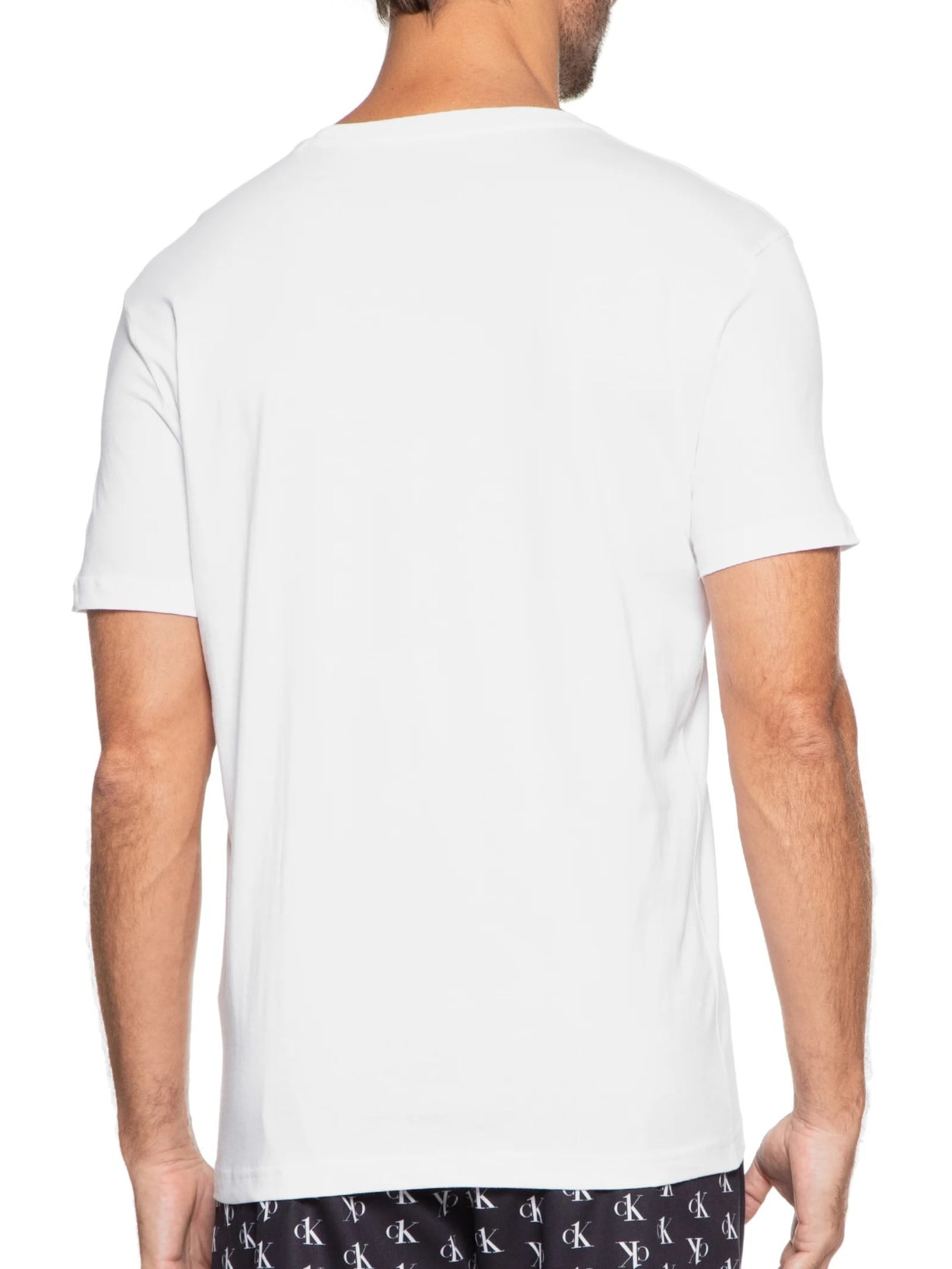 Kit de Camisetas Masculinas Crew-neck 2 Peças Preto Calvin Klein Underwear