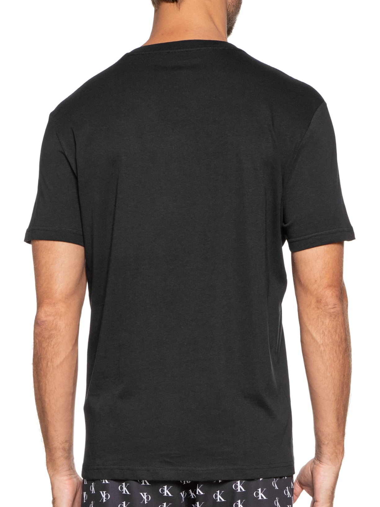 Kit de Camisetas Masculinas V-neck 2 Peças Preto Calvin Klein Underwear