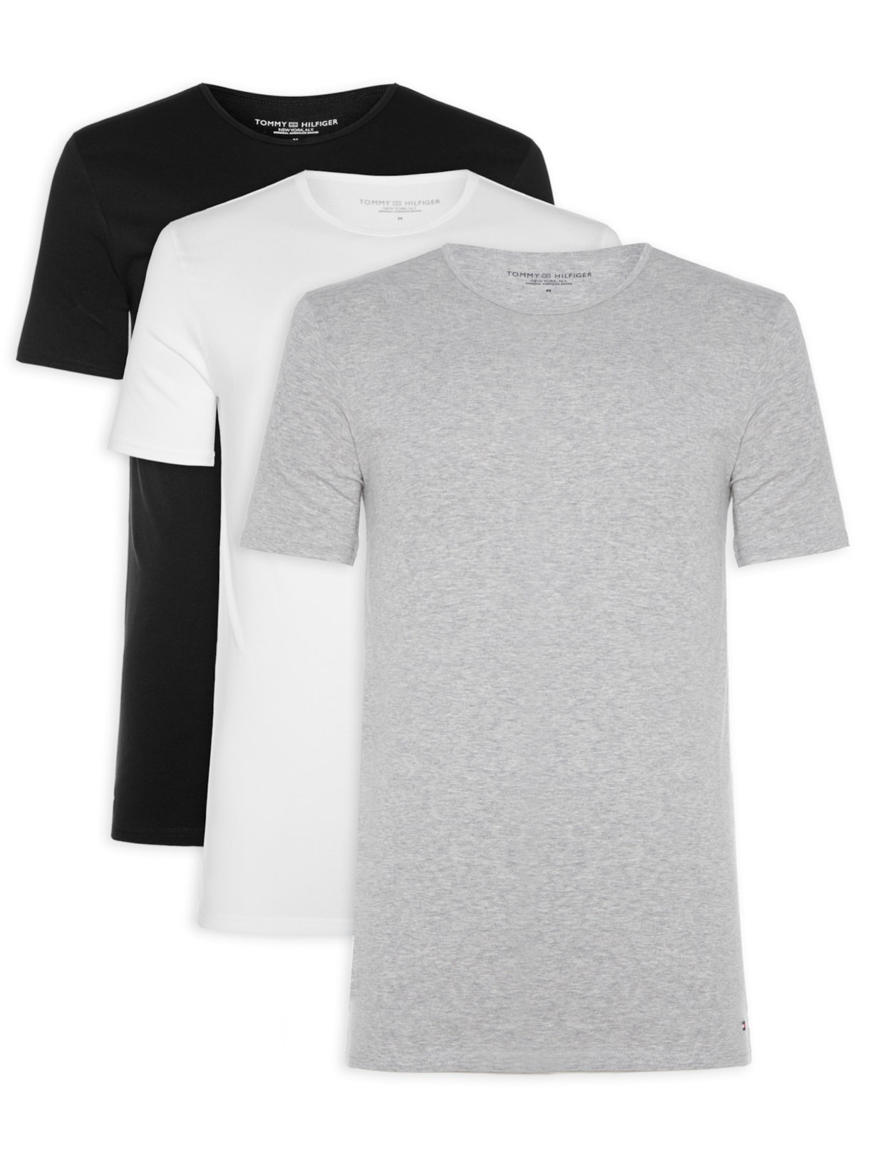 Kit De Camisetas Stretch Cn Tee 3 Peças