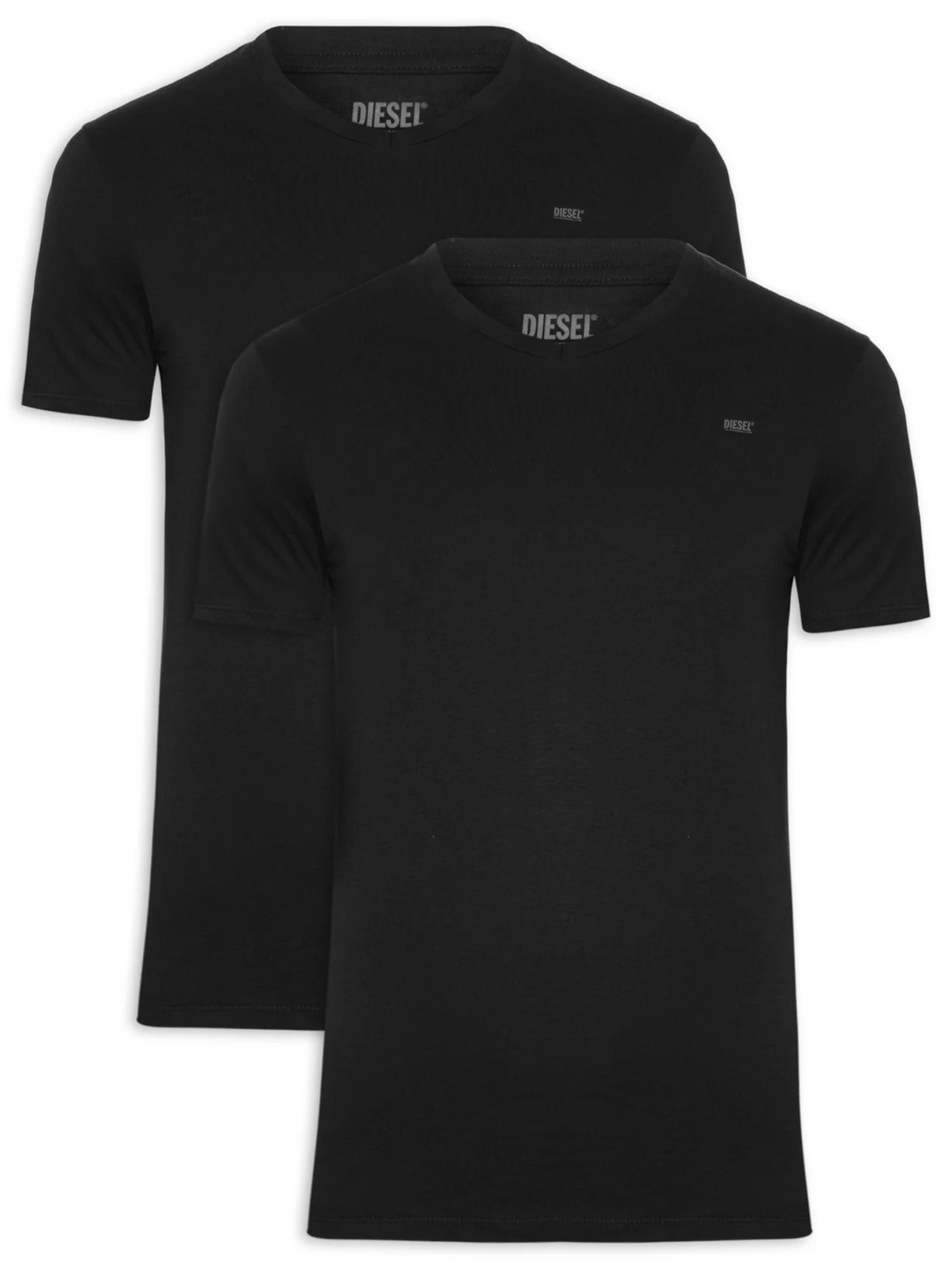 Kit De Camisetass Masculina Umtee Michael Tube 2 Peças Preto Diesel
