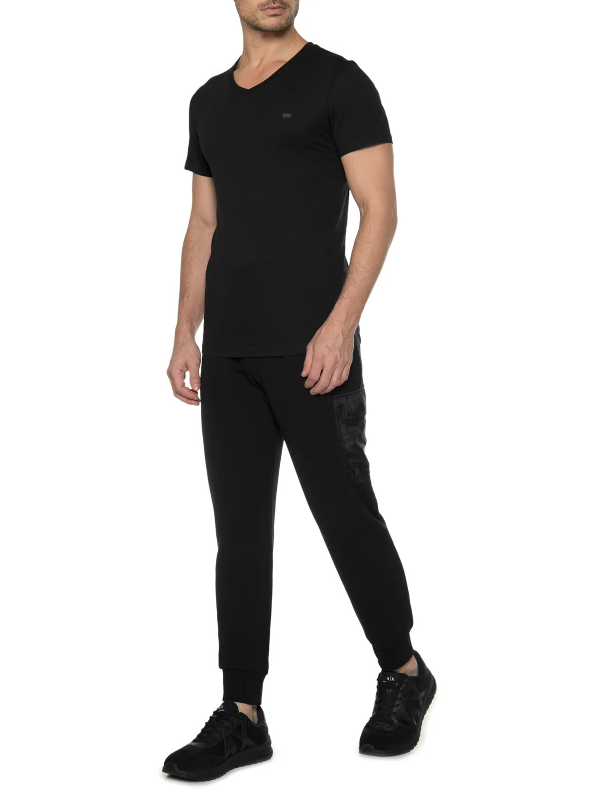 Kit De Camisetass Masculina Umtee Michael Tube 2 Peças Preto Diesel