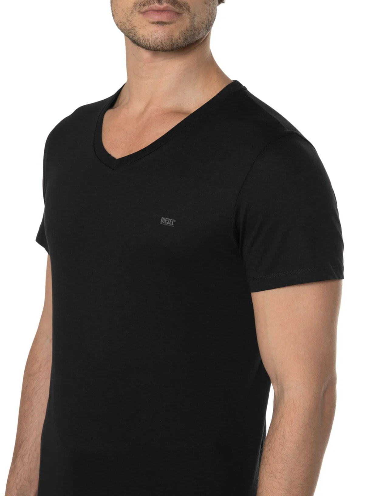 Kit De Camisetass Masculina Umtee Michael Tube 2 Peças Preto Diesel