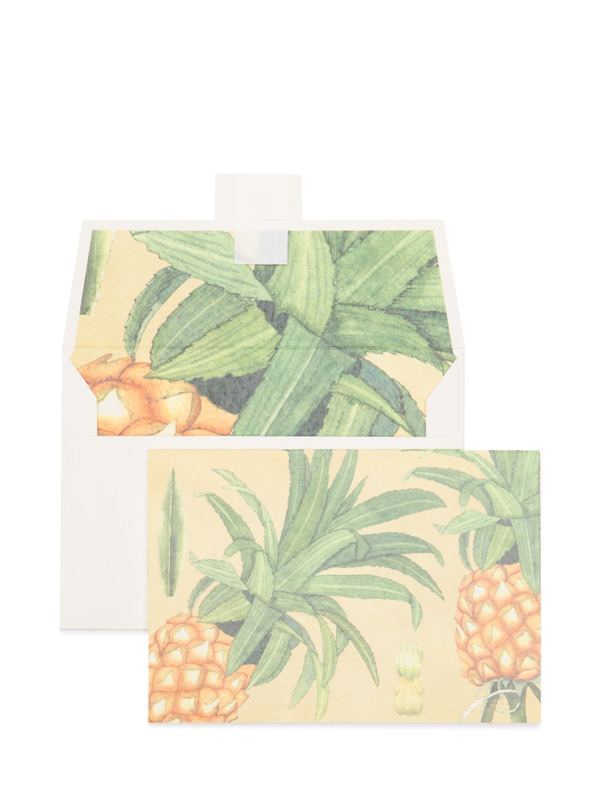 Kit De Cartões Abacaxi 6 Unidades - Amarelo