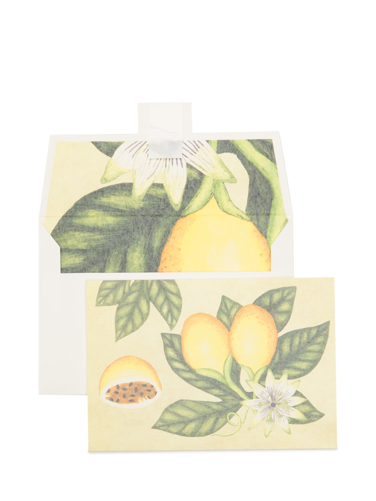 Kit De Cartões Maracujá 6 Unidades - Amarelo