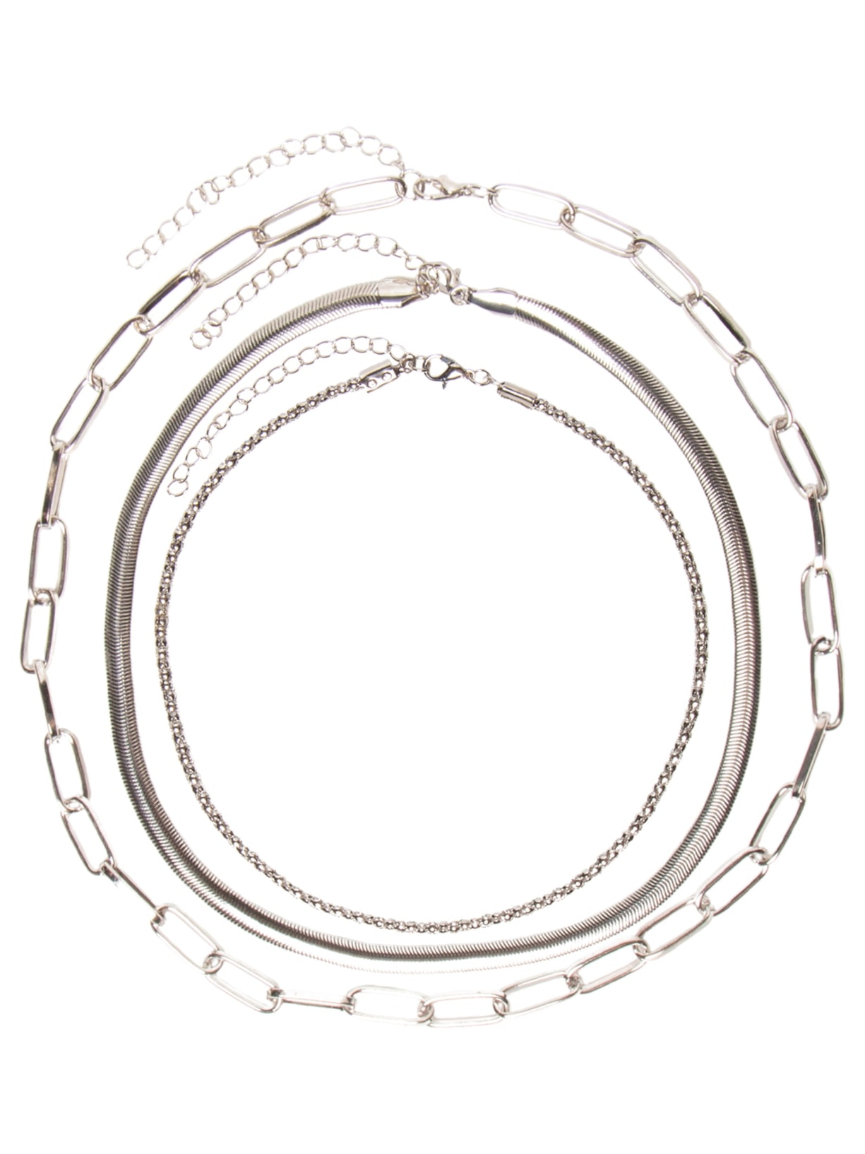 Kit De Colares Feminino - Prateado
