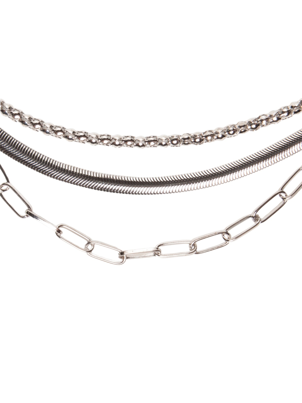 Kit De Colares Feminino Prateado Market 33