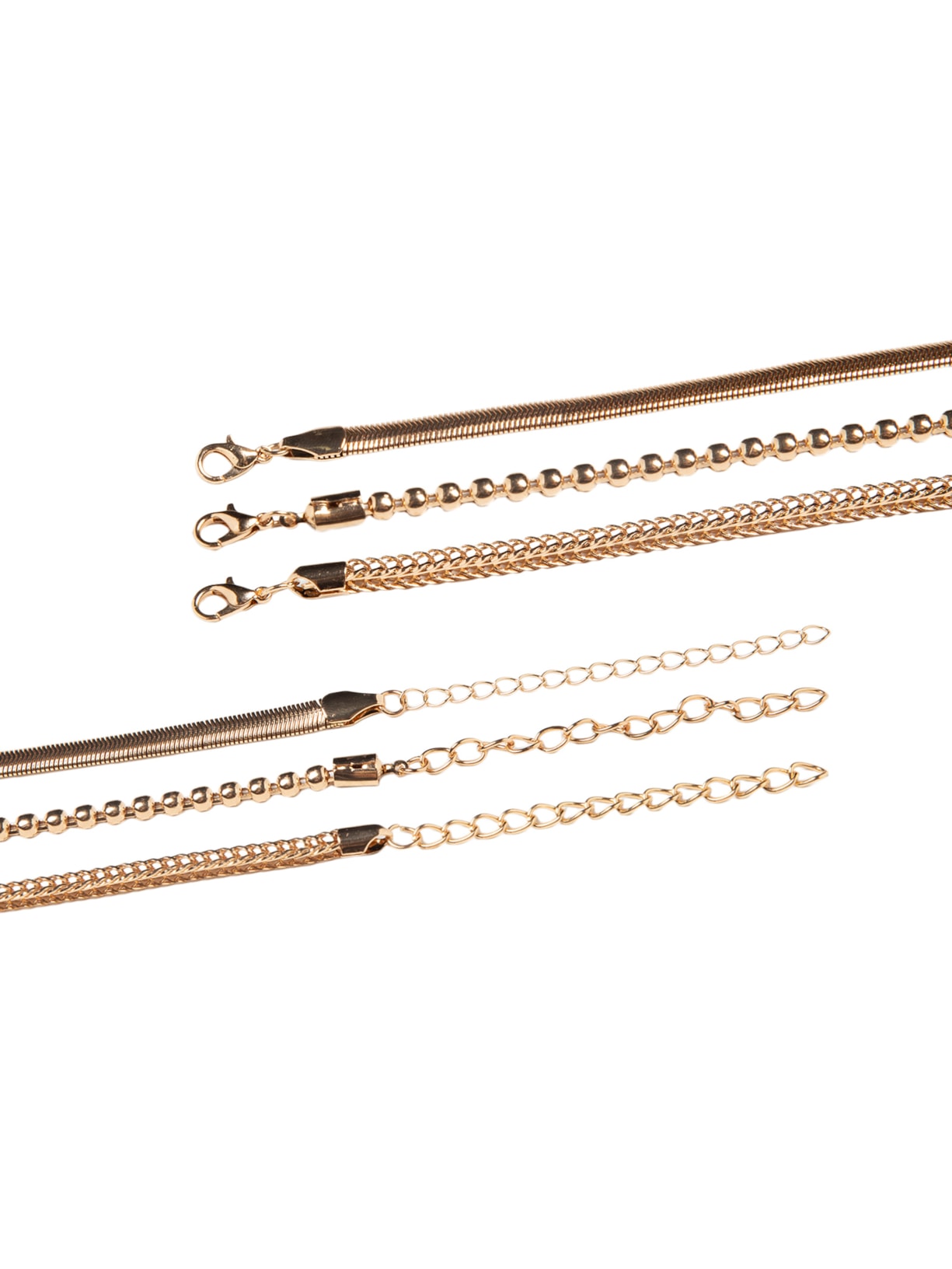 Kit De Colares Femininos Correntes Diversas Dourado Basiq