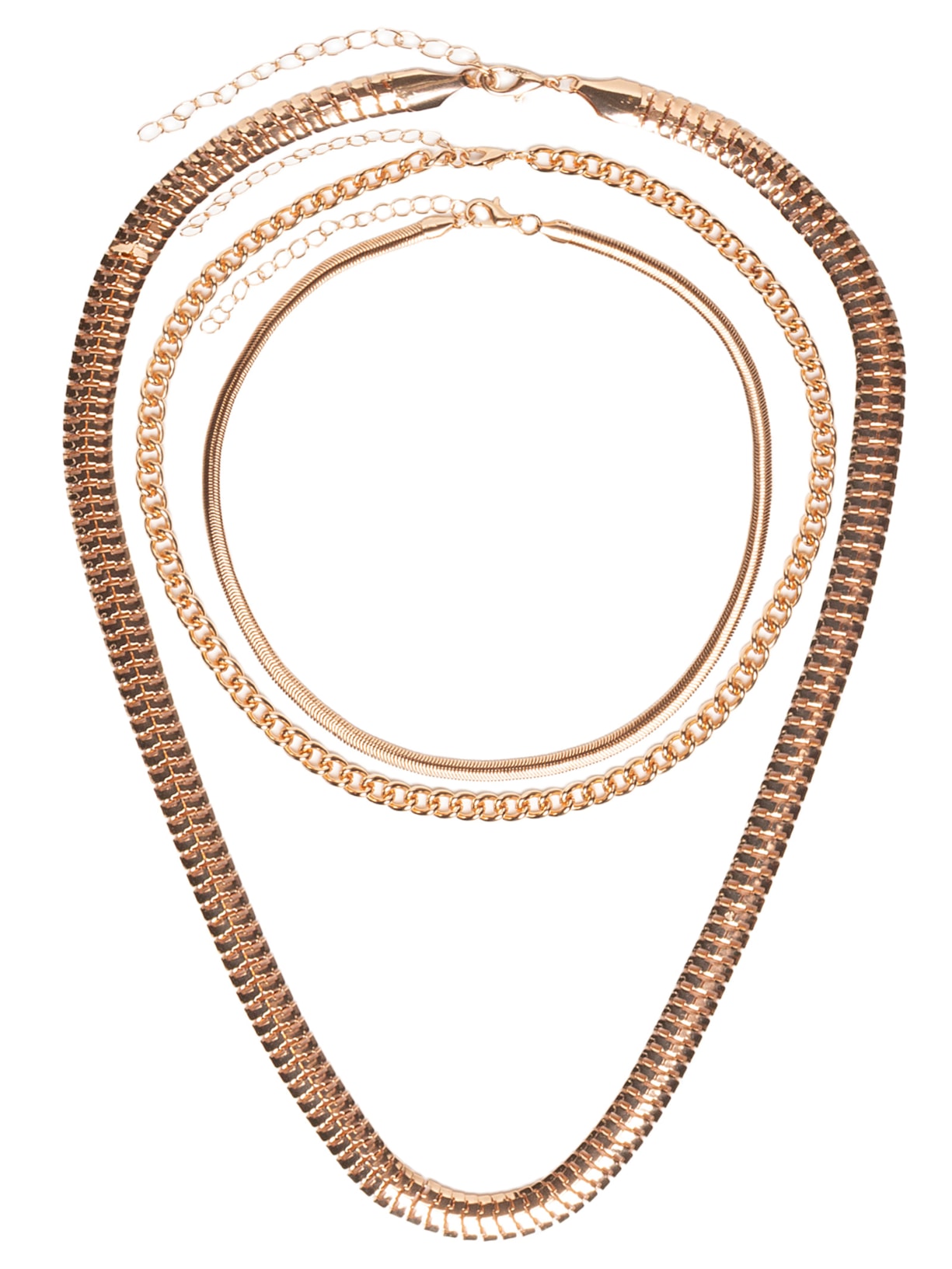 Kit De Colares Femininos Diversos - Dourado