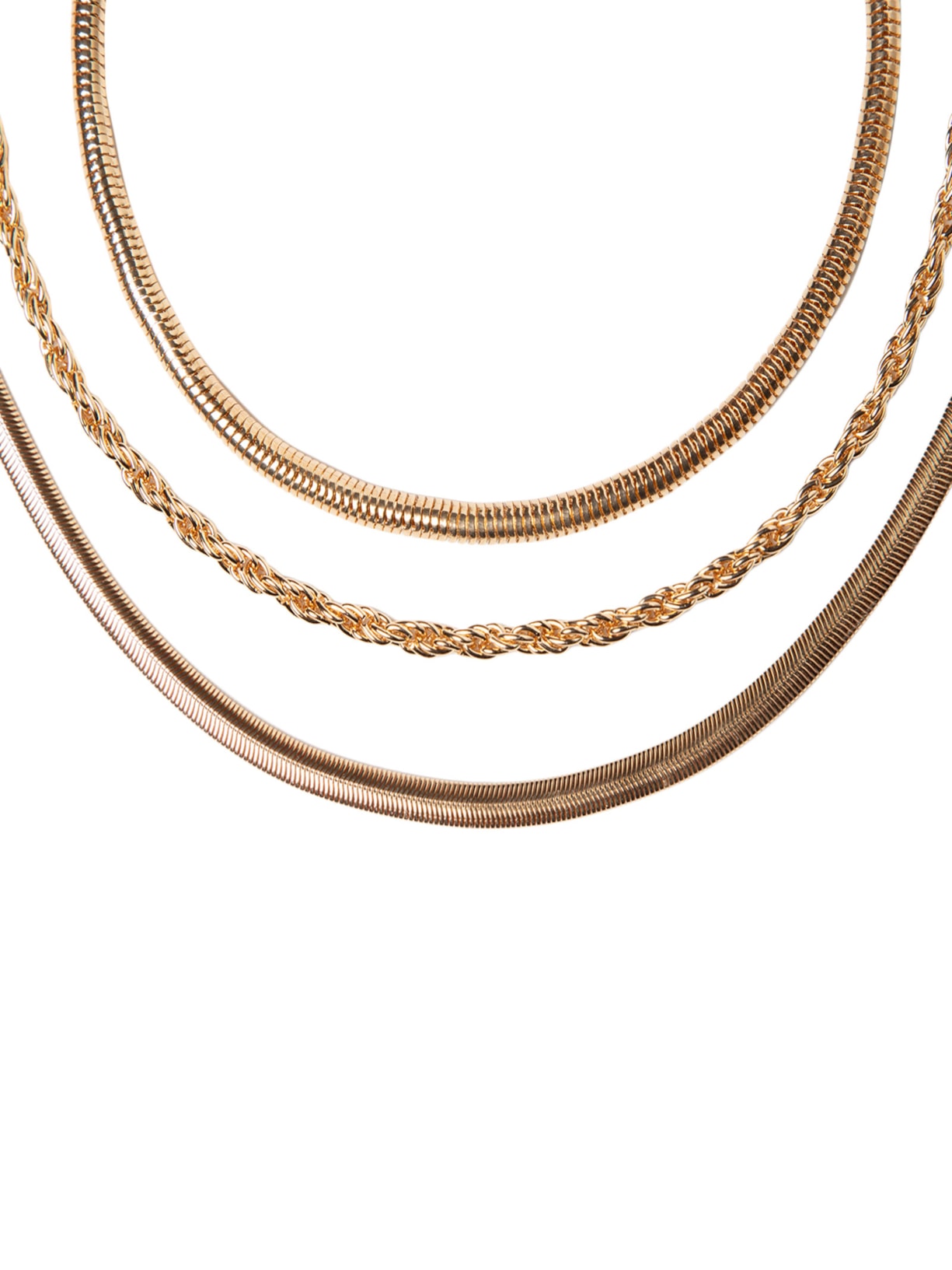 Kit De Colares Femininos Diversos Dourado Basiq