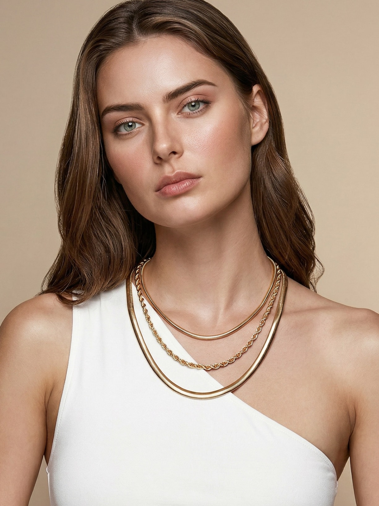 Kit De Colares Femininos Diversos Dourado Basiq