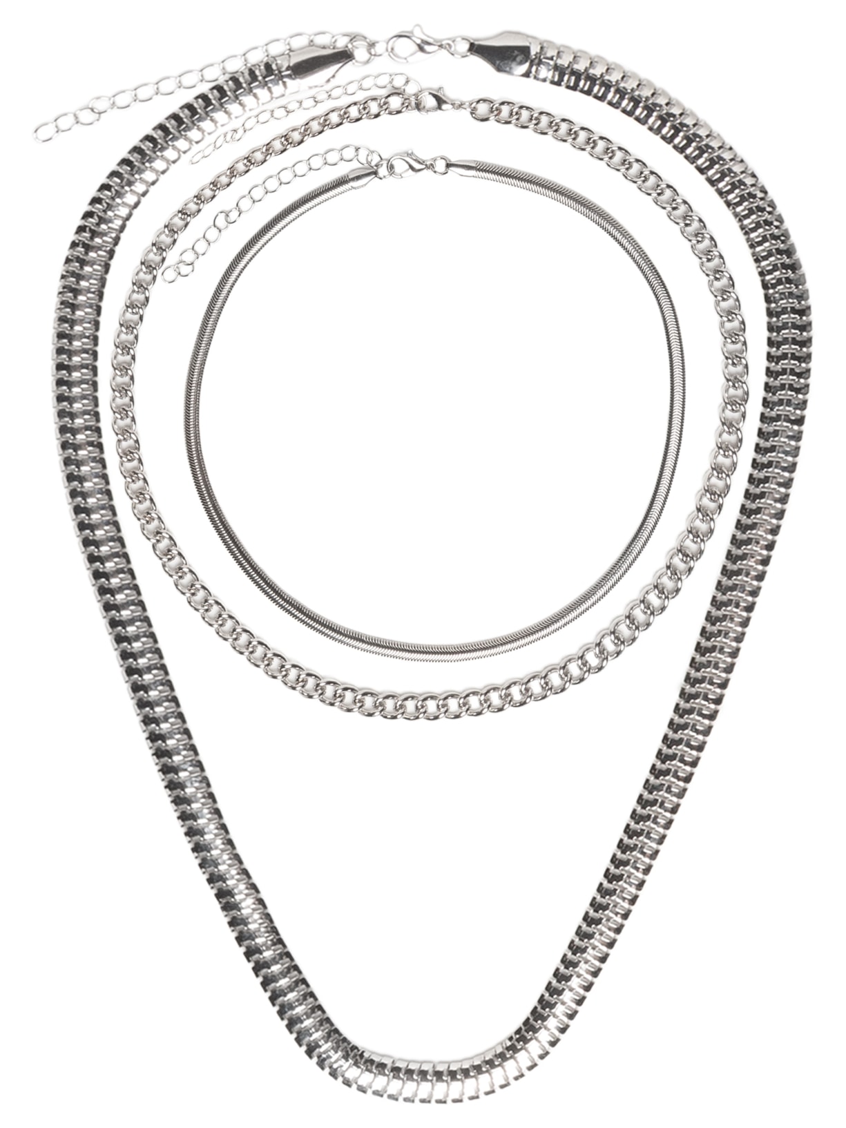 Kit De Colares Femininos Diversos - Prateado