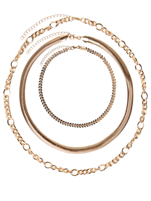 Kit De Colares Femininos - Dourado