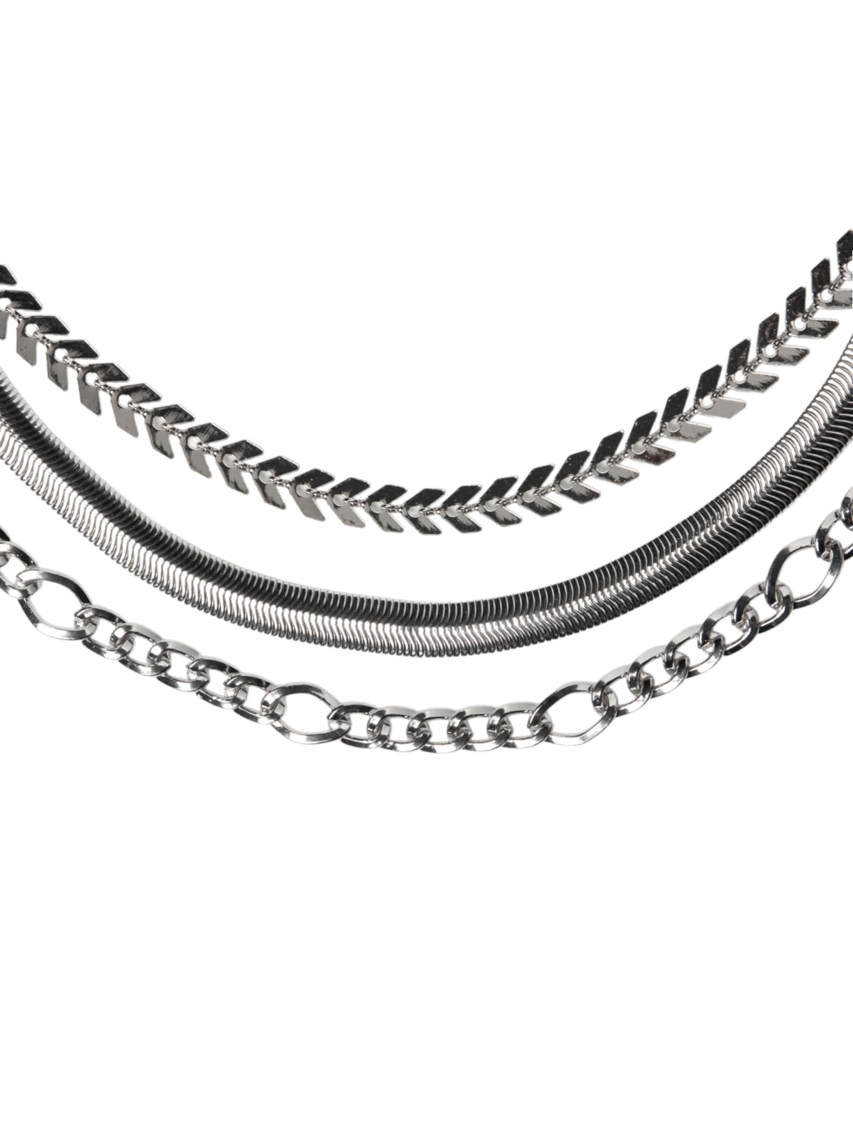 Kit De Colares Femininos Prateado Basiq