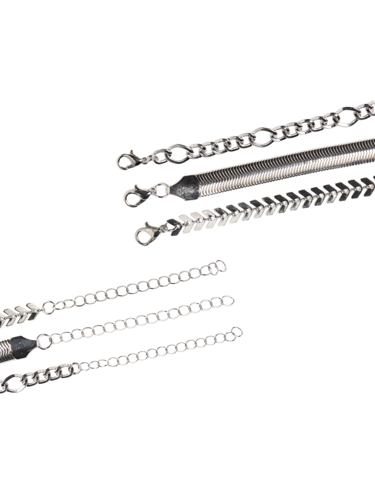 Kit De Colares Femininos Prateado Basiq