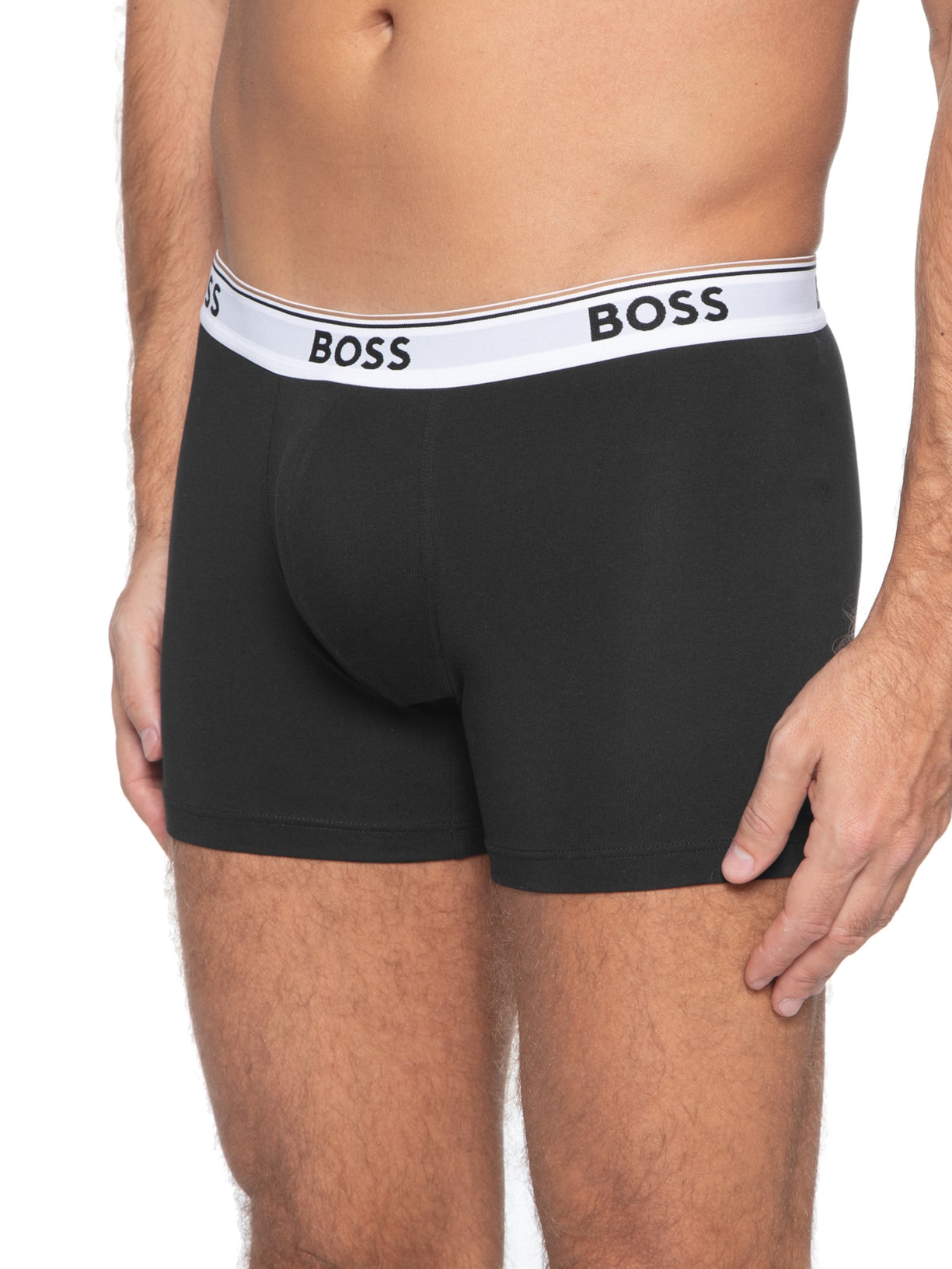 Kit De Cueca Boxer Br 3 Peças Power Preto Boss
