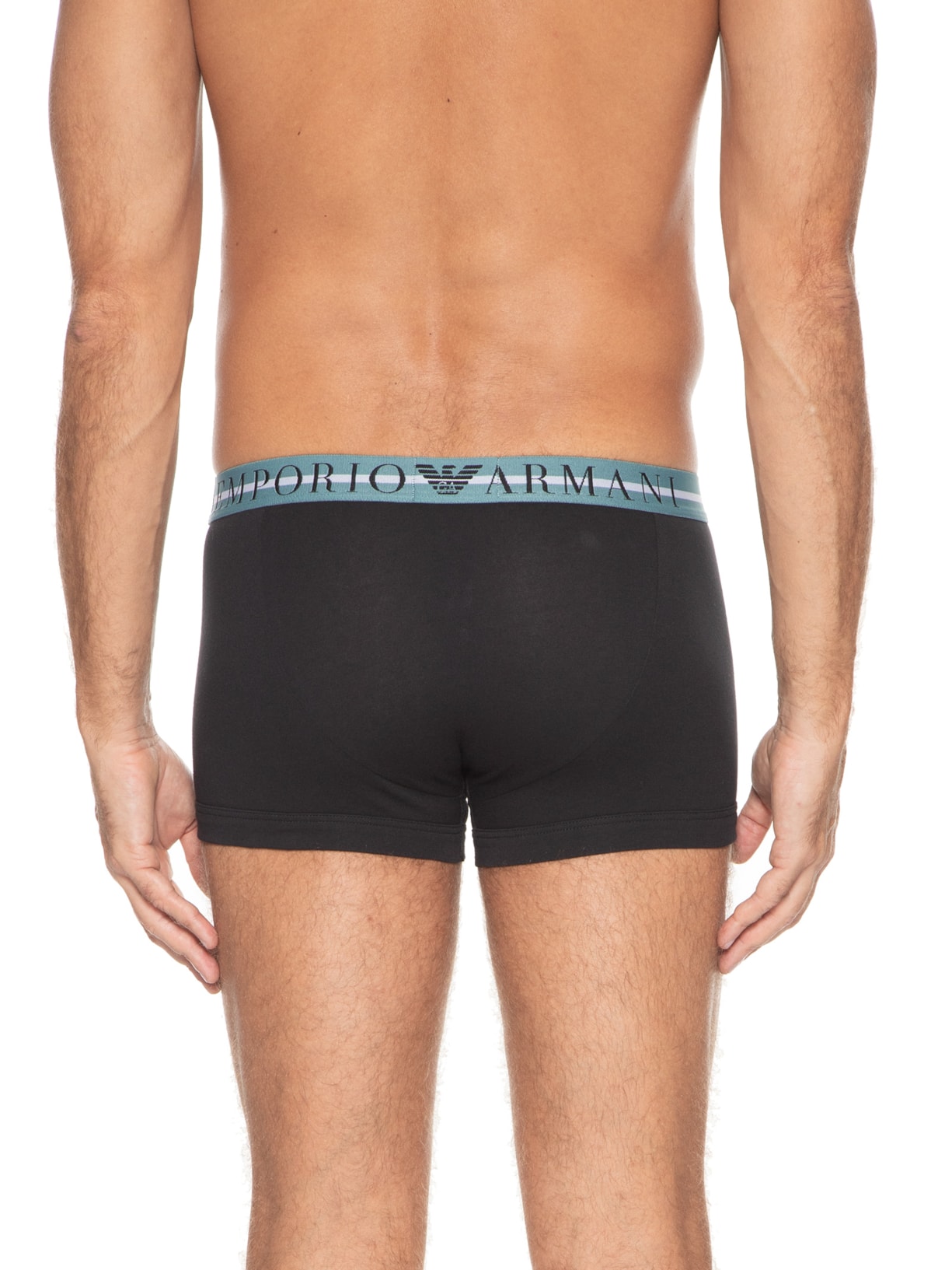 Kit De Cueca Men's Knit 3 Peças Preto Emporio Armani Bodywear