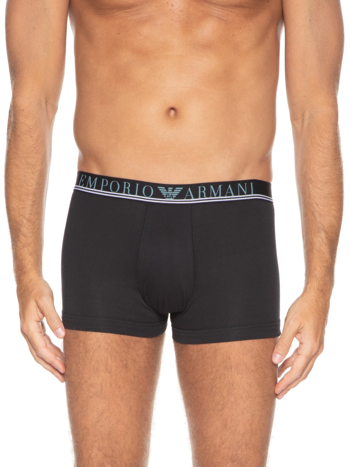 Kit De Cueca Men's Knit 3 Peças Preto Emporio Armani Bodywear