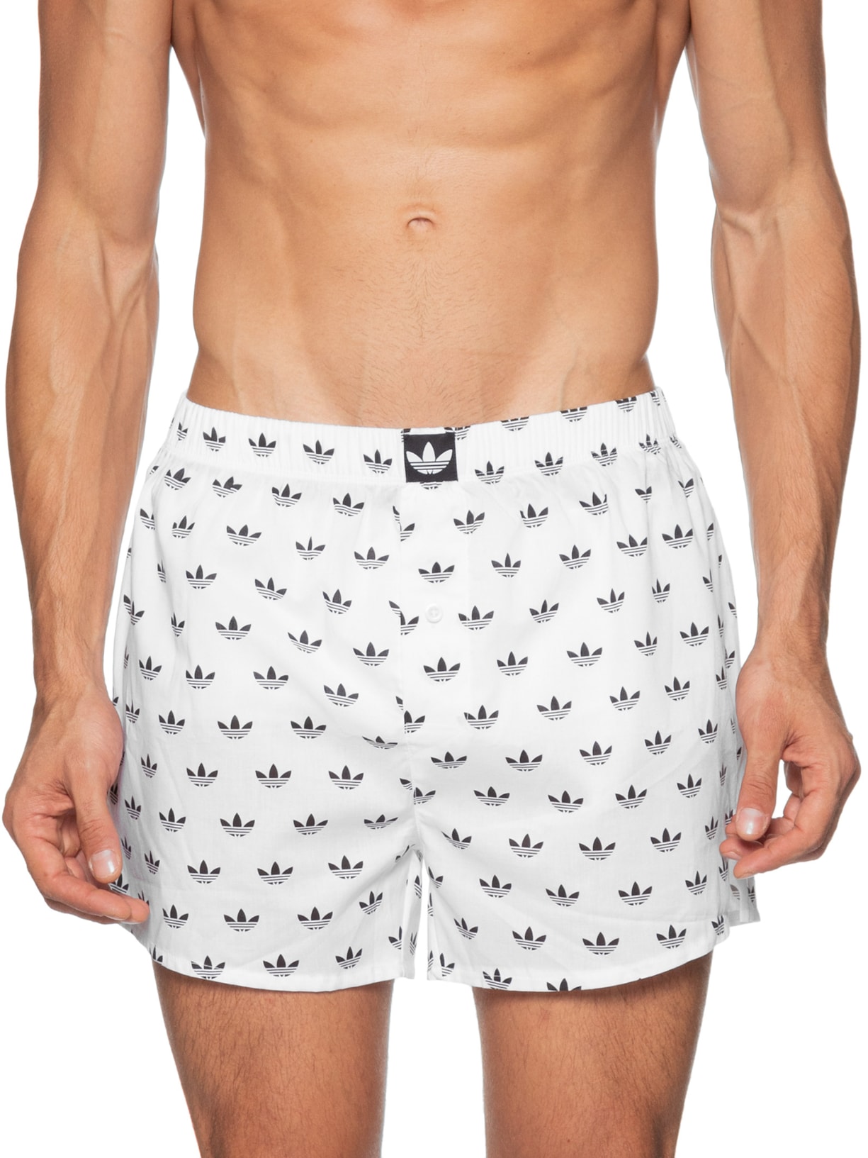 Kit de Cueca Samba Canção Comfort cotton Preto Adidas Originals Underwear