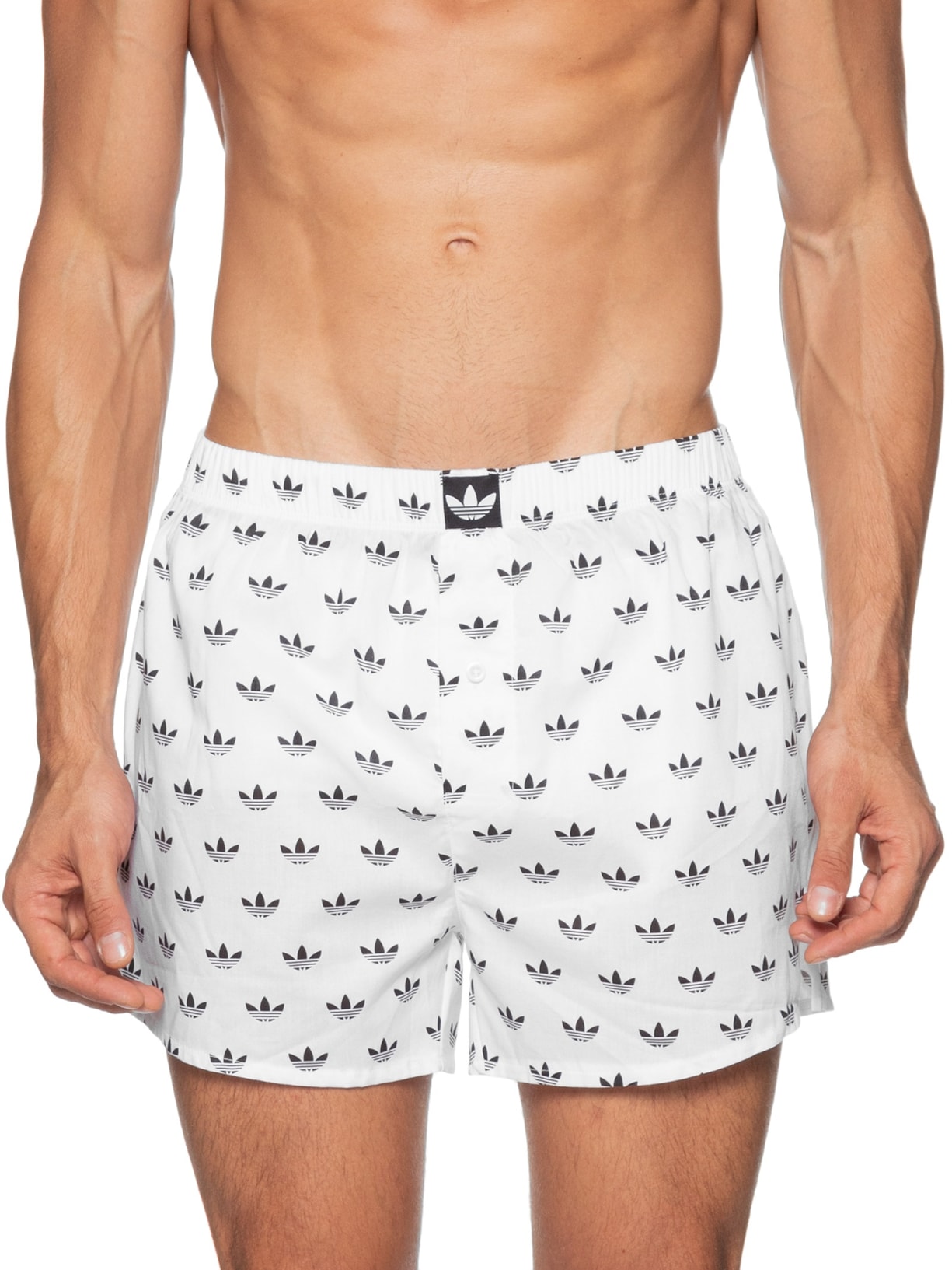 Kit de Cueca Samba Canção Comfort cotton Preto Adidas Originals Underwear