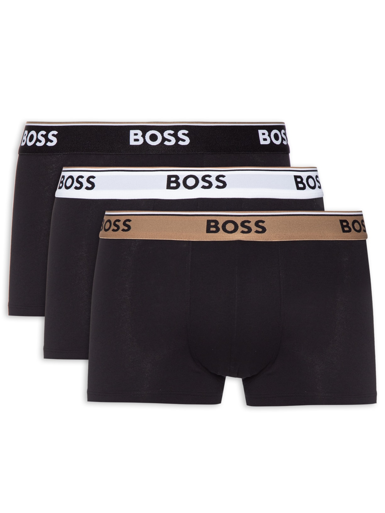 Kit De Cueca Trunk 3 Peças Power - Preto