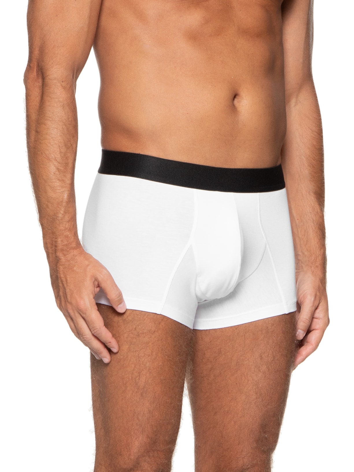 Kit De Cueca Trunk Elástico Pima 3 Peças Branco '2 Essential