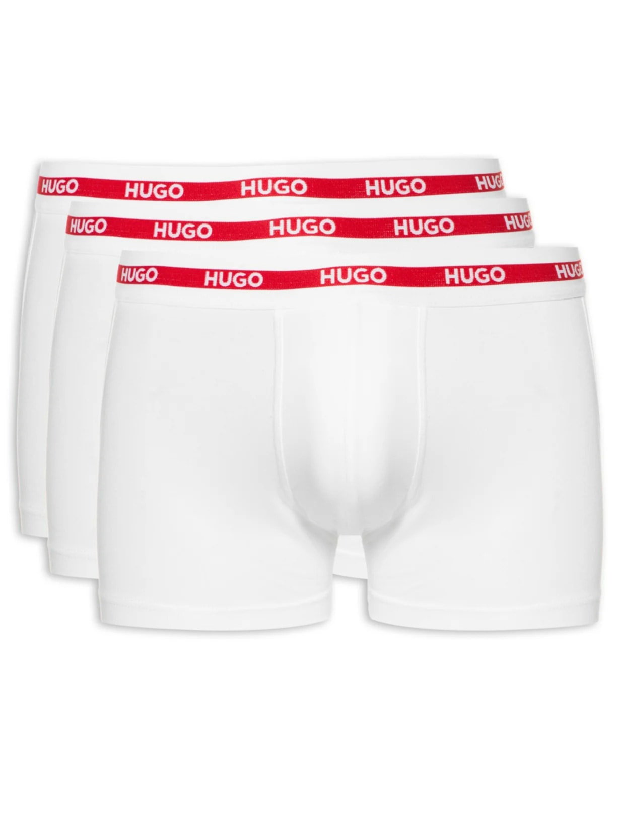 Kit De Cueca Trunk Triplet Planet 3 Peças Branco Hugo