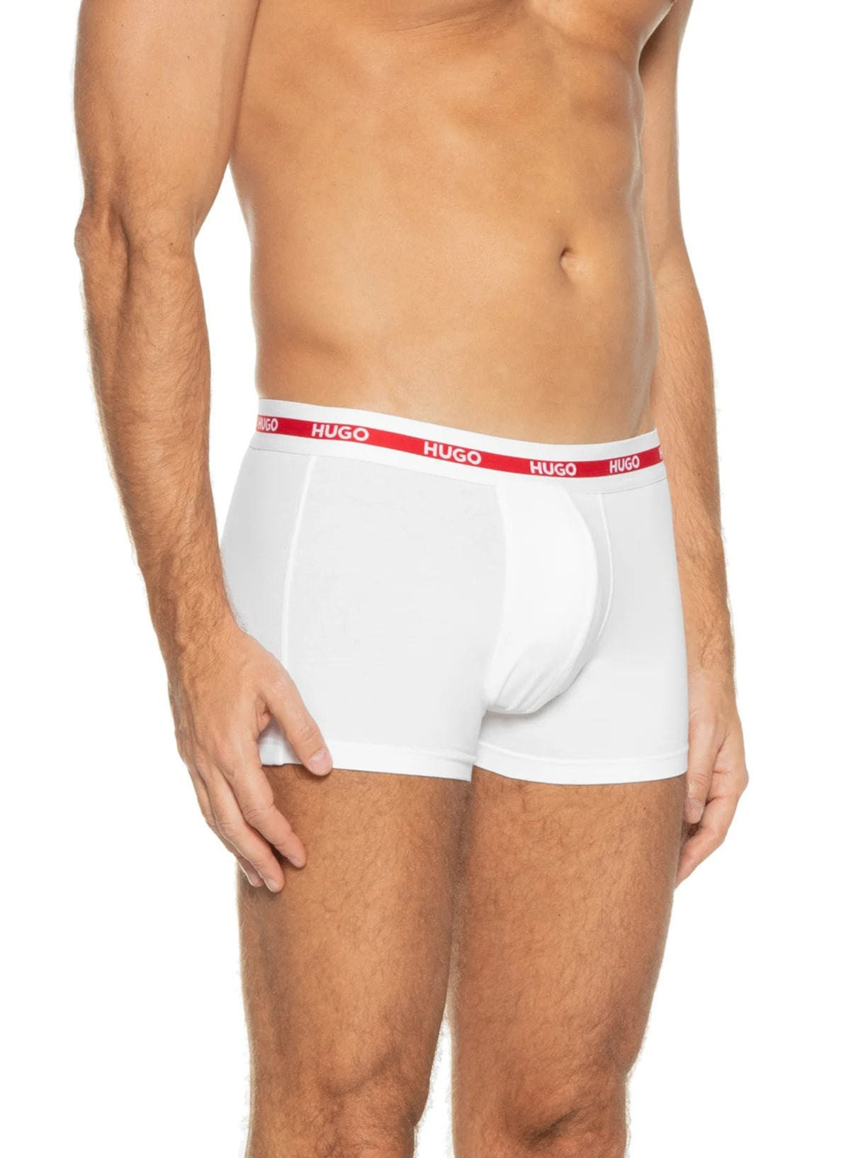 Kit De Cueca Trunk Triplet Planet 3 Peças Branco Hugo