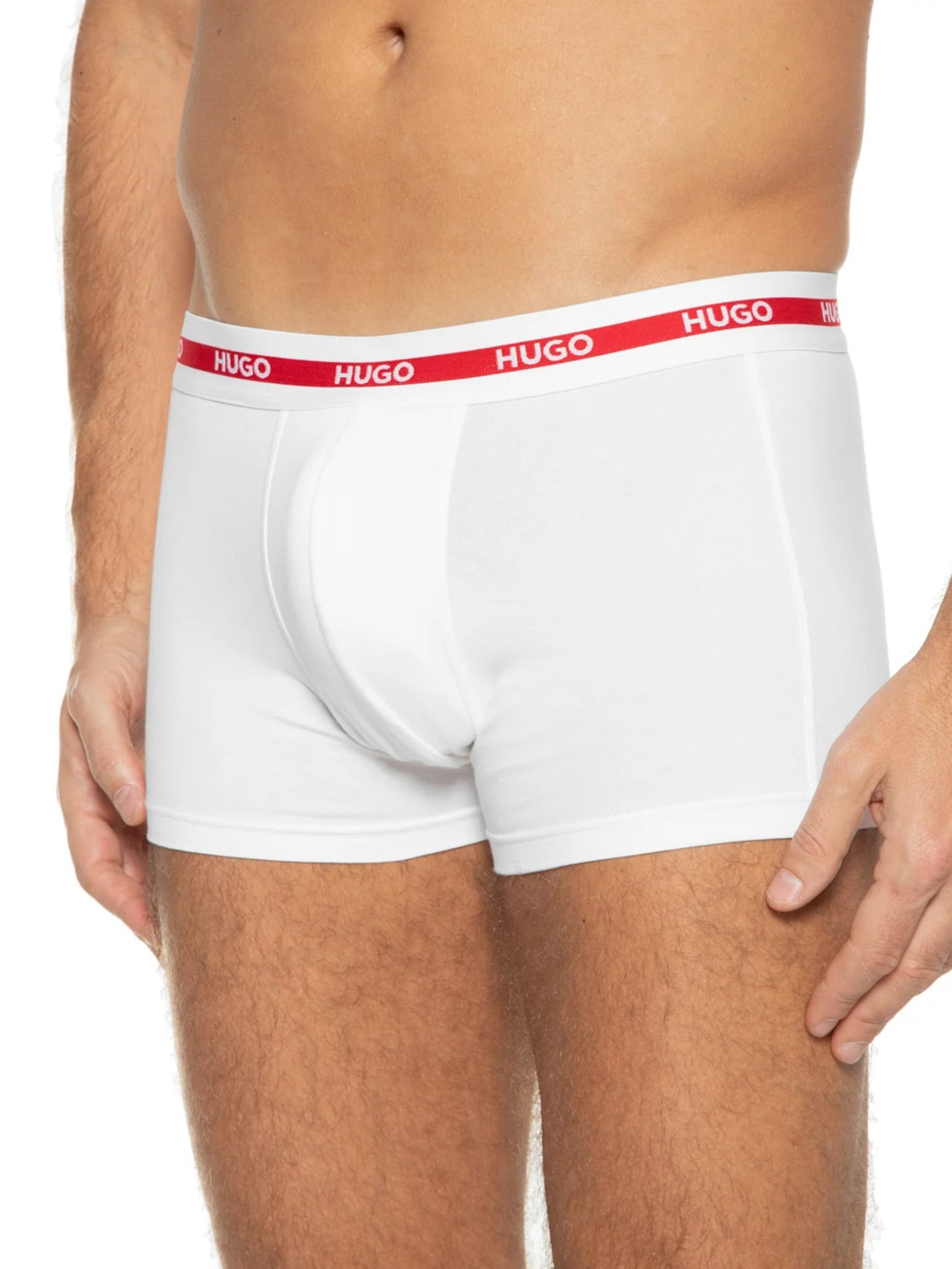 Kit De Cueca Trunk Triplet Planet 3 Peças Branco Hugo