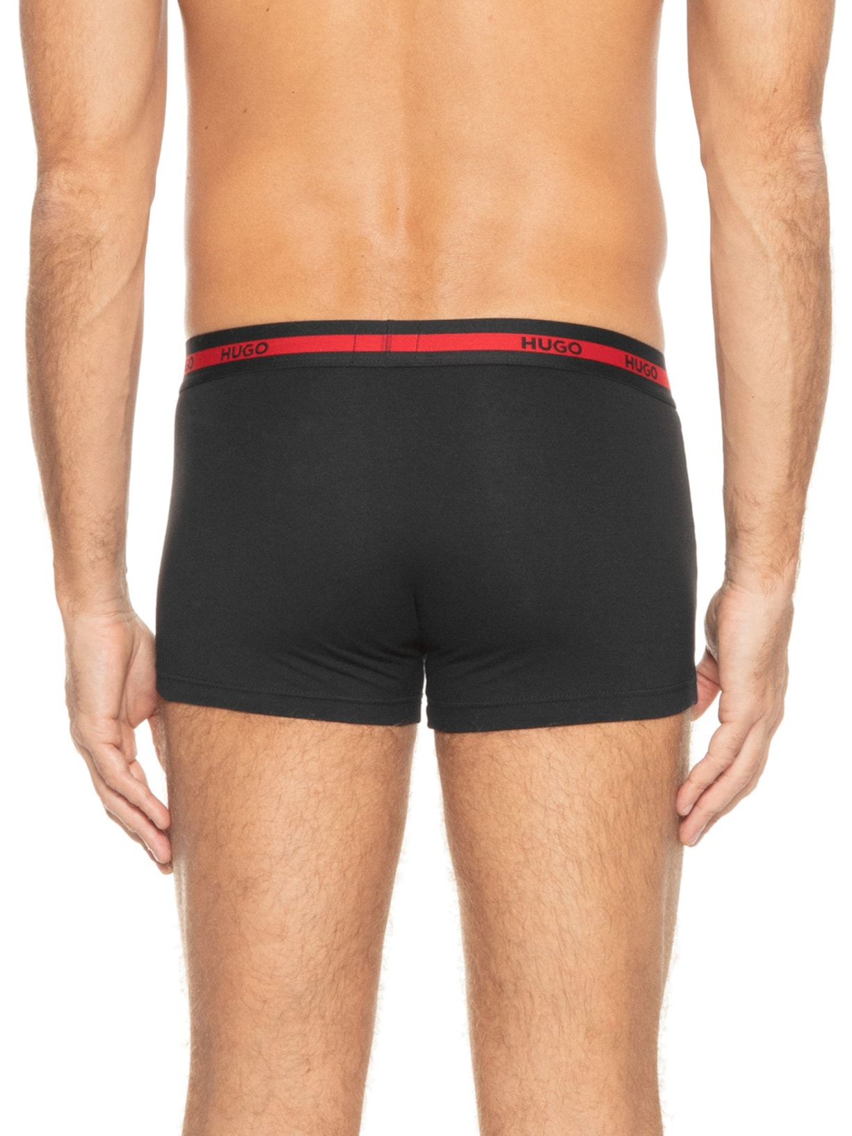 Kit De Cueca Trunk Triplet Planet 3 Peças Preto Hugo