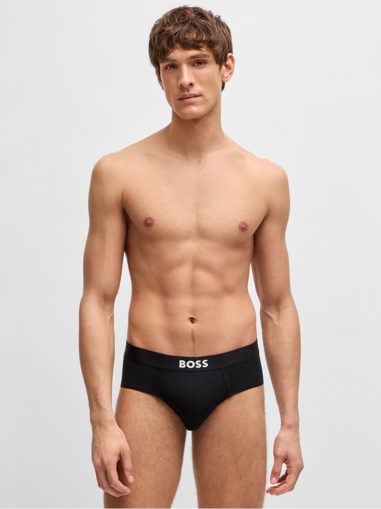 Kit De Cuecas 3 Peças Hip Br Preto Boss