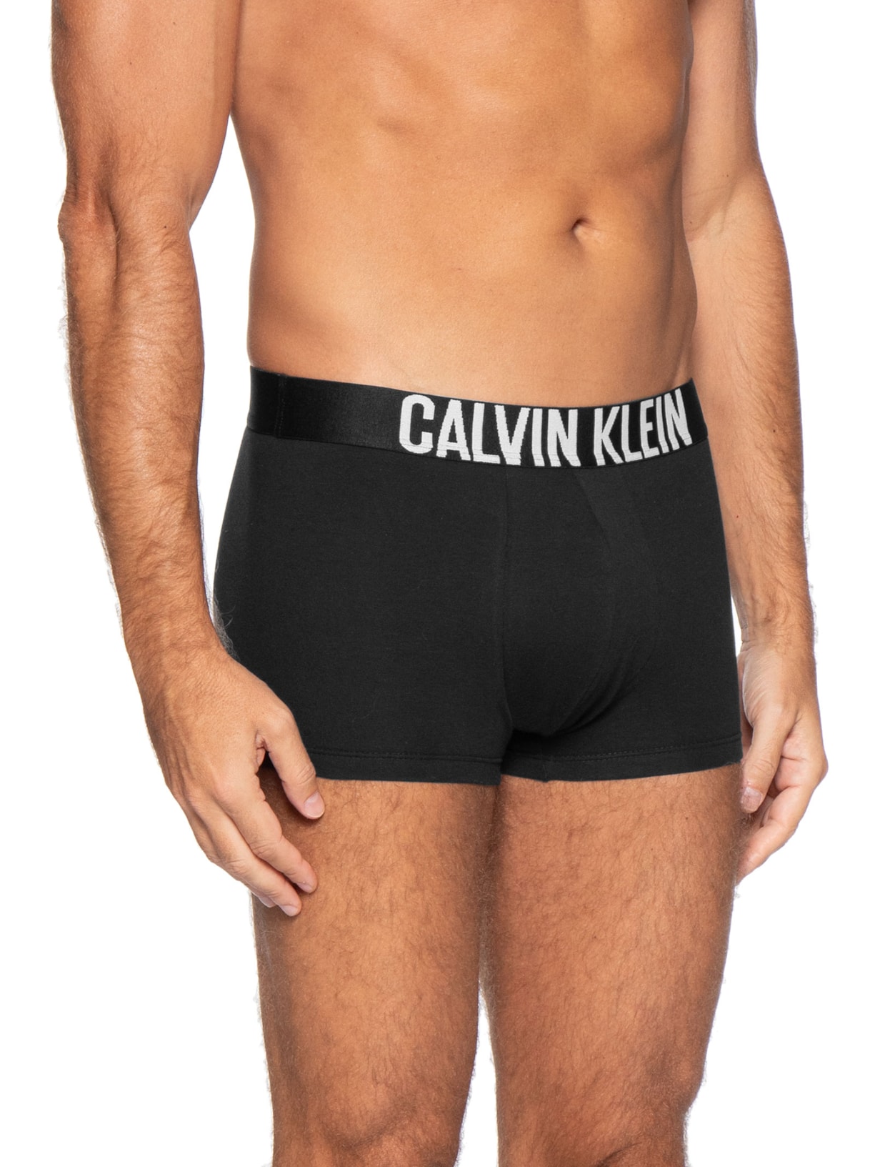 Kit De Cuecas 3 Peças Trunk Intense Power Cinza Calvin Klein Underwear