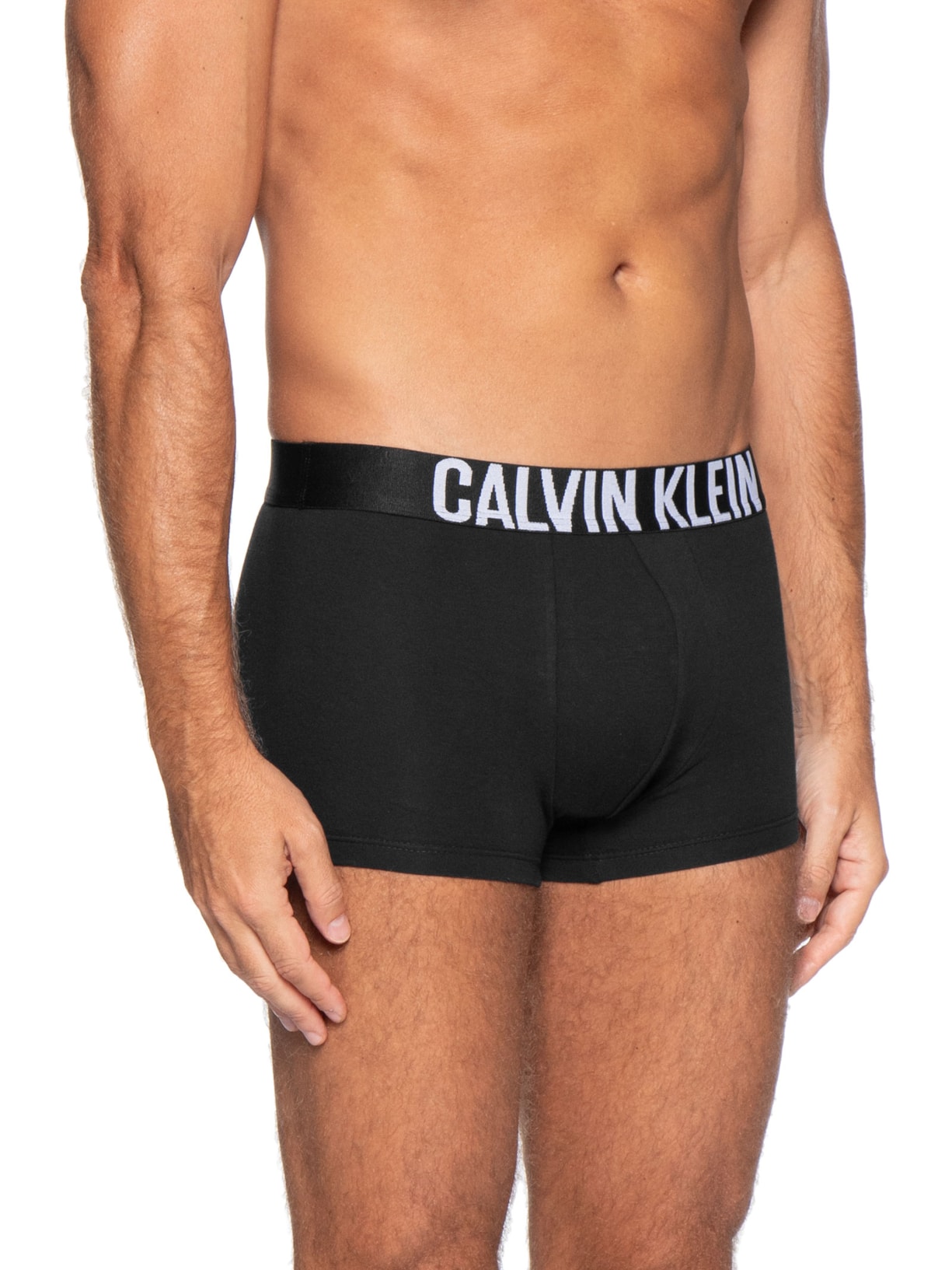 Kit De Cuecas 3 Peças Trunk Intense Power Preto Calvin Klein Underwear