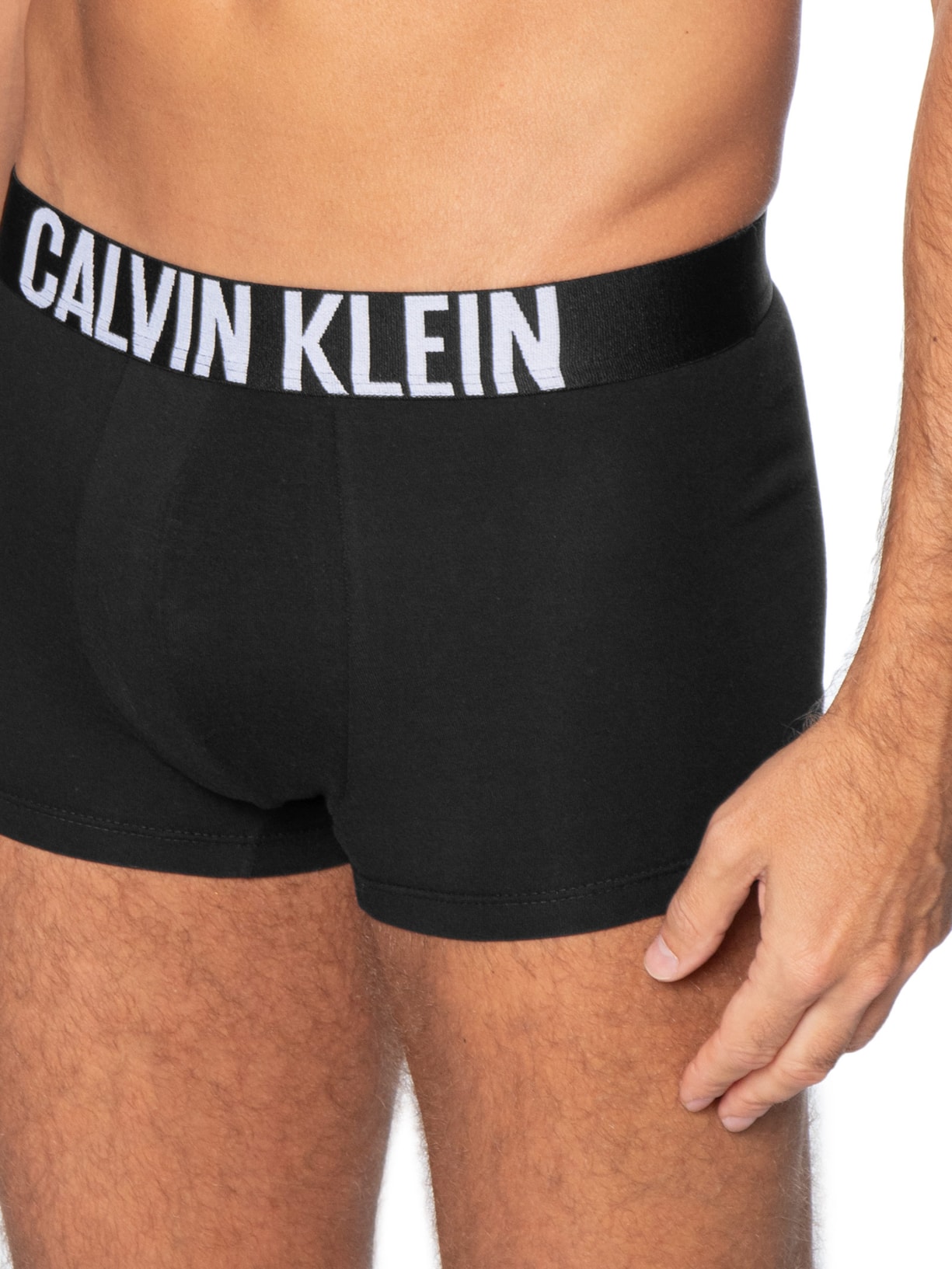 Kit De Cuecas 3 Peças Trunk Intense Power Preto Calvin Klein Underwear