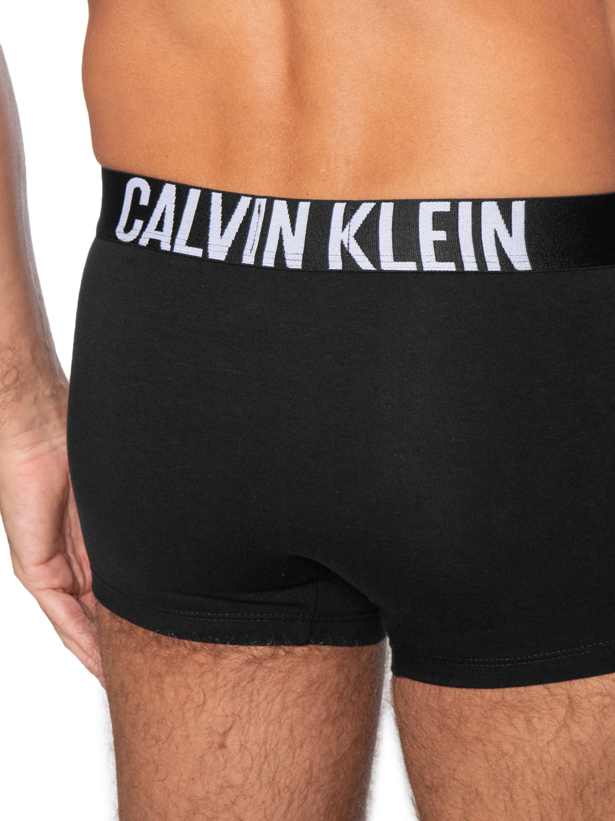 Kit De Cuecas 3 Peças Trunk Intense Power Preto Calvin Klein Underwear