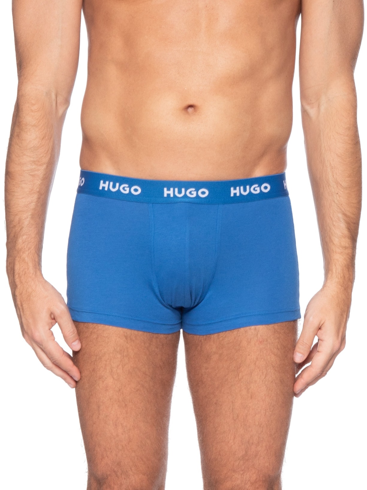 Kit De Cuecas 3 Peças Trunk Triplet Pack Azul Hugo