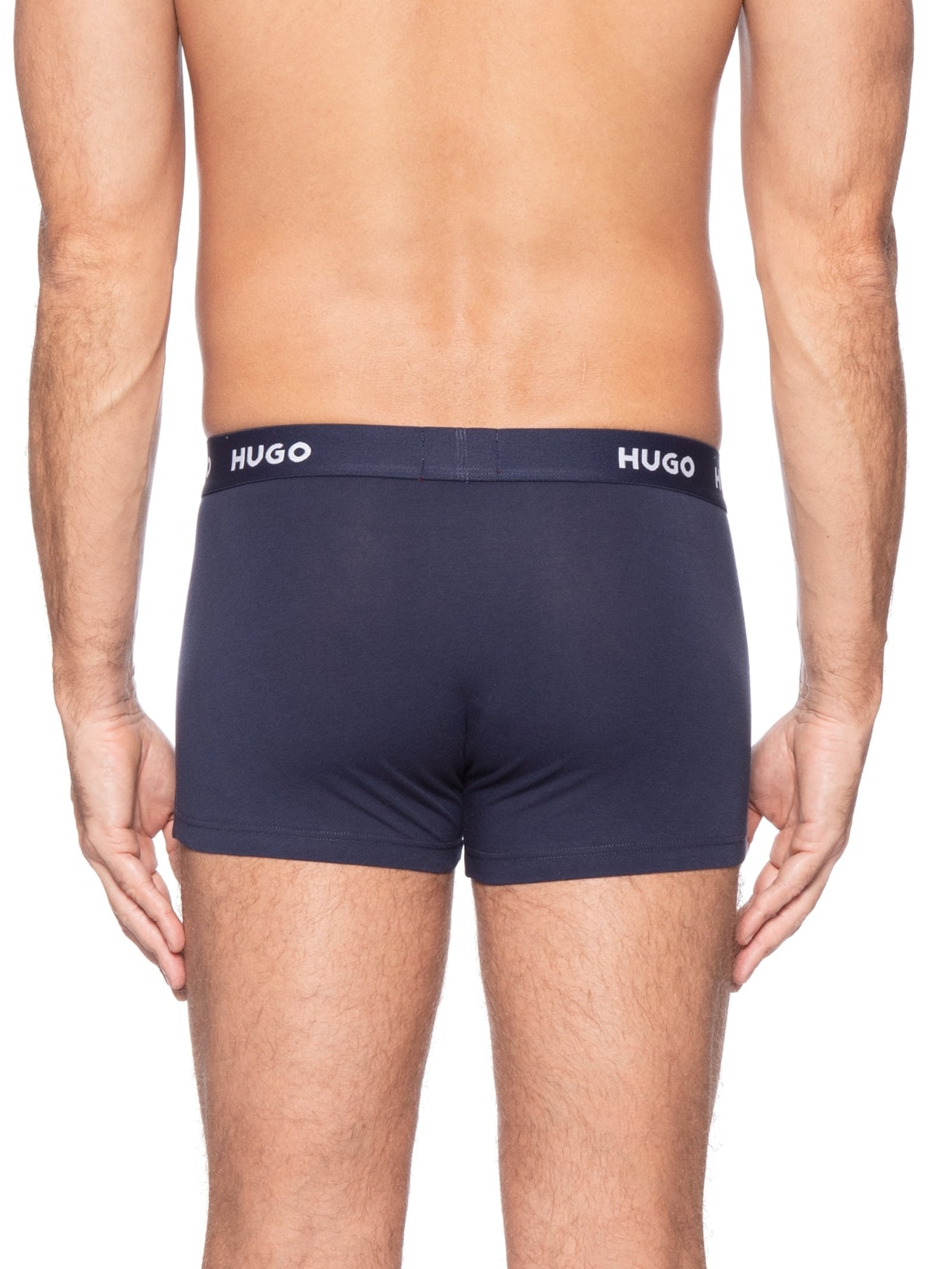 Kit De Cuecas 3 Peças Trunk Triplet Pack Azul Hugo