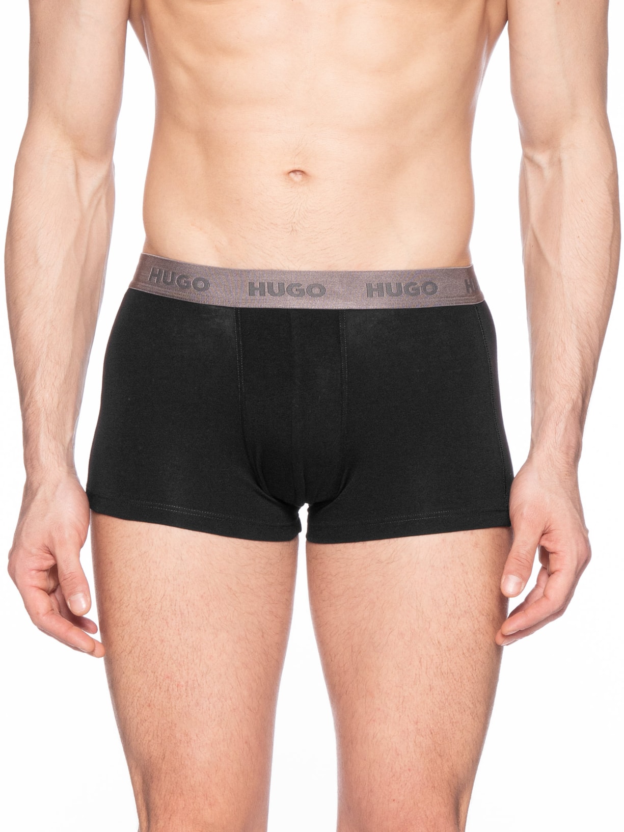 Kit De Cuecas 3 Peças Trunk Triplet Pack Preto Hugo