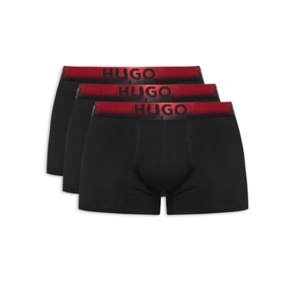 Kit De Cuecas 3 Peças Trunk Triplet Spray - Preto