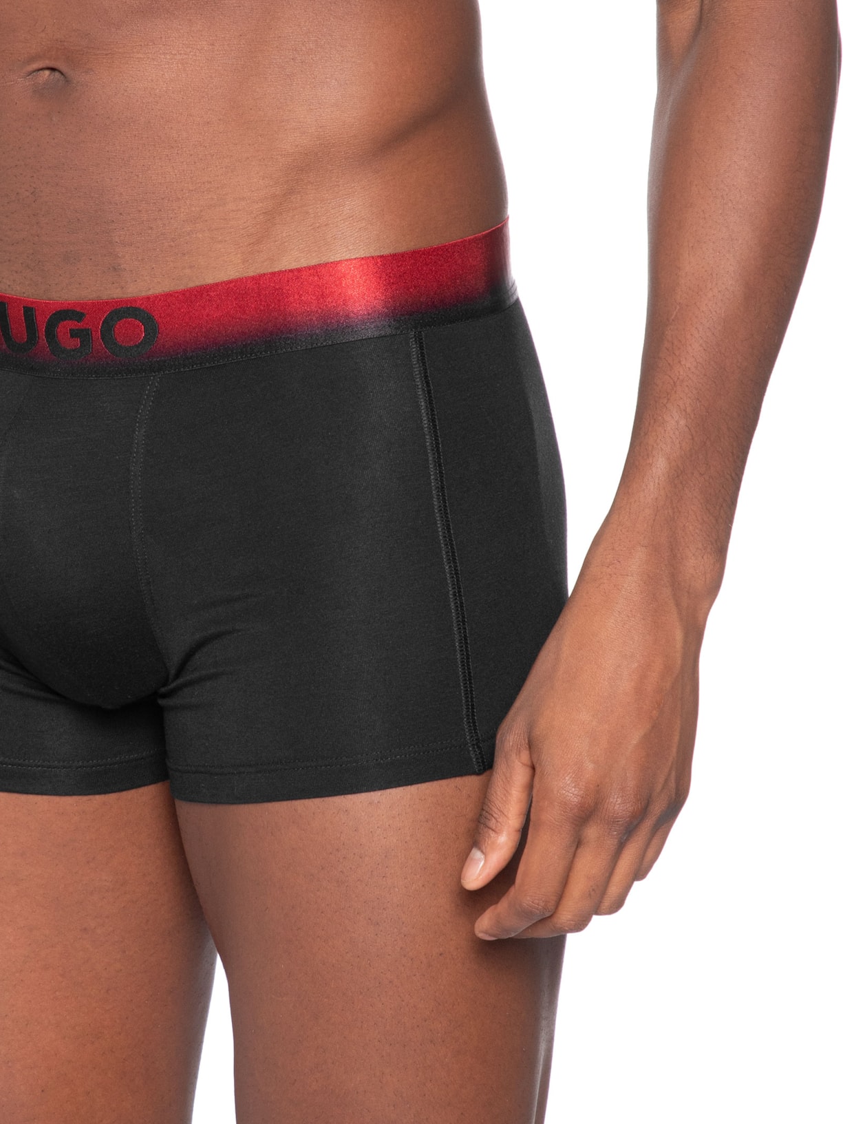 Kit De Cuecas 3 Peças Trunk Triplet Spray Preto Hugo