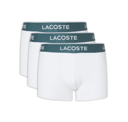Kit De Cuecas 3 Unidades Boxer Curto - Branco