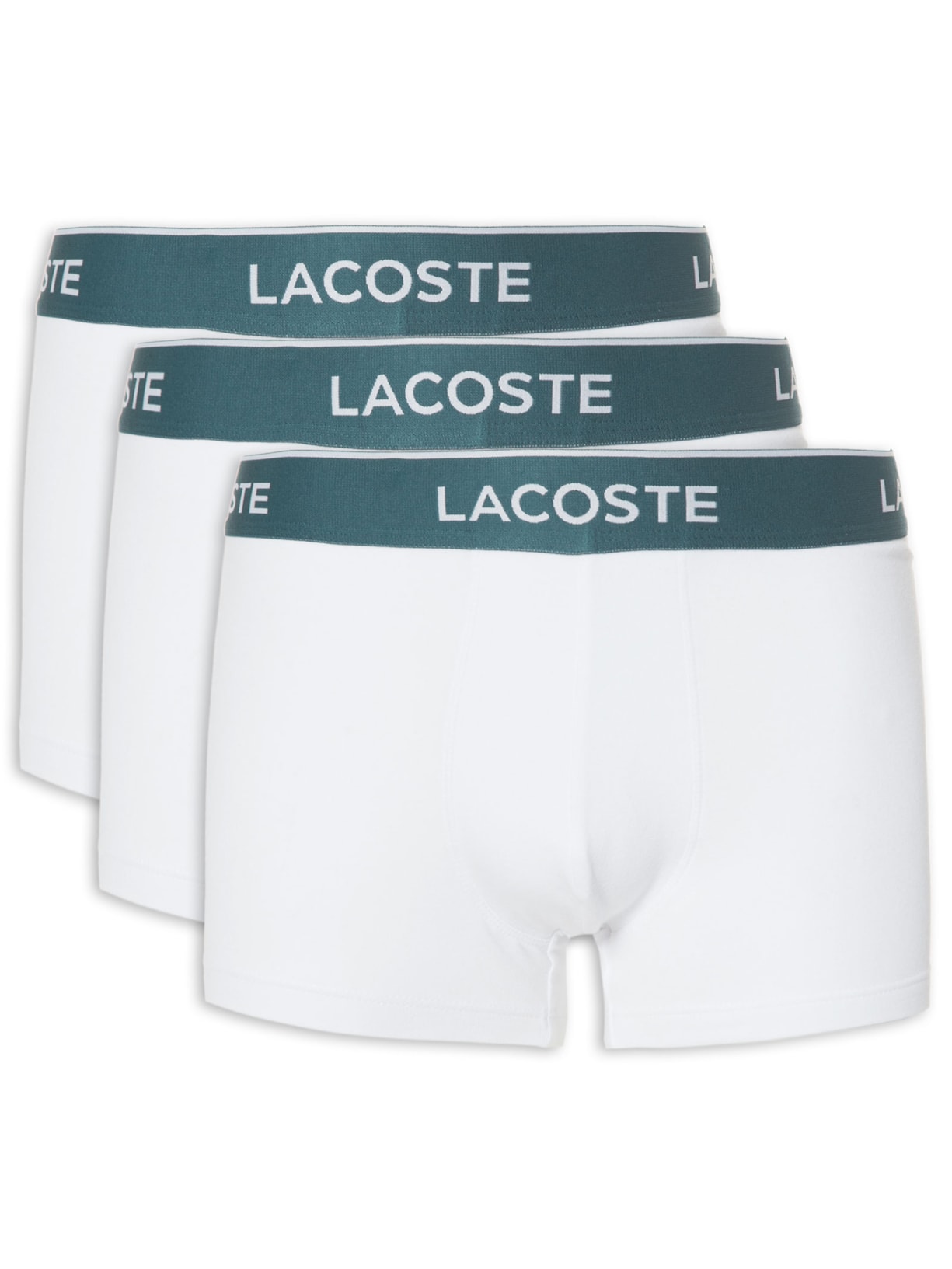 Kit De Cuecas 3 Unidades Boxer Curto - Branco