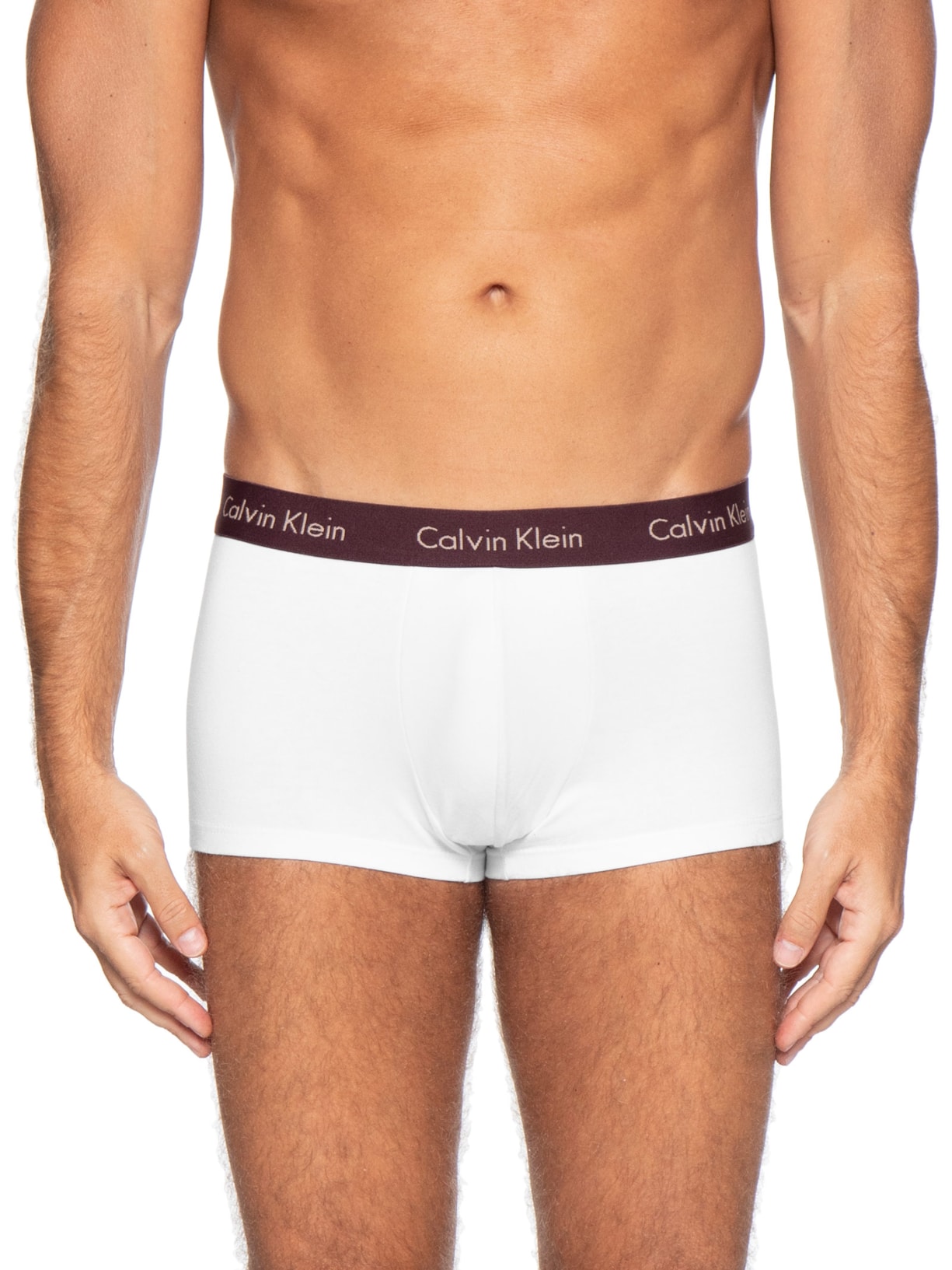 Kit De Cuecas 4 Peças Low Rise Trunk Vermelho Calvin Klein Underwear
