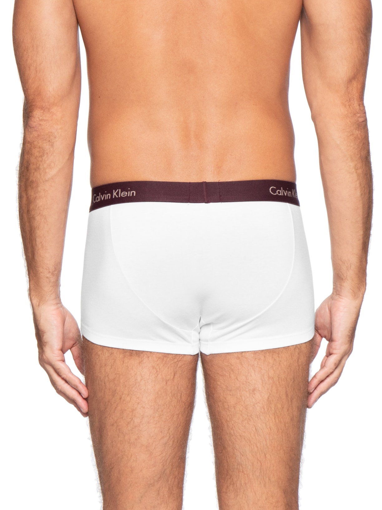 Kit De Cuecas 4 Peças Low Rise Trunk Vermelho Calvin Klein Underwear