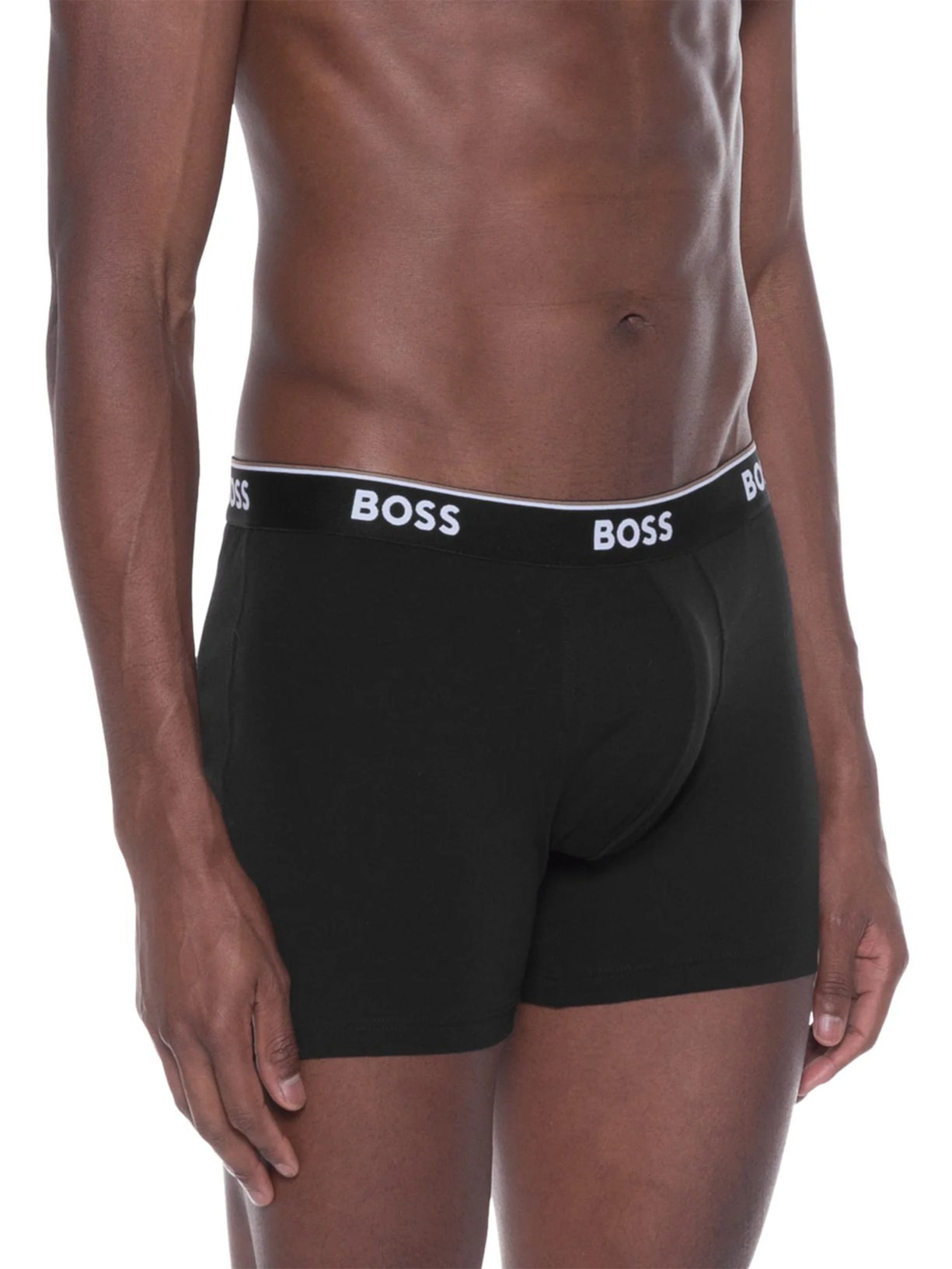 Kit De Cuecas Boxer Br Power 3 Peças Preto Boss
