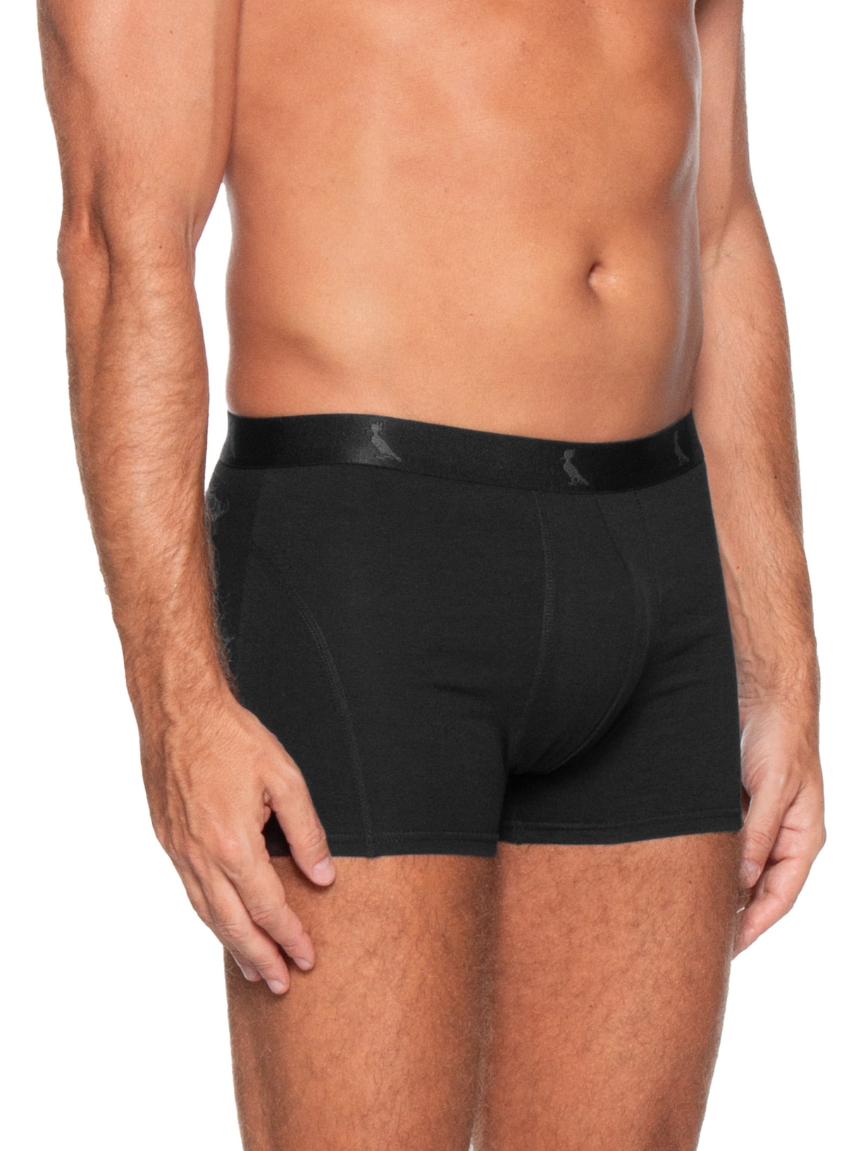 Kit De Cuecas Boxer Monocromático 3 Peças Preto Reserva