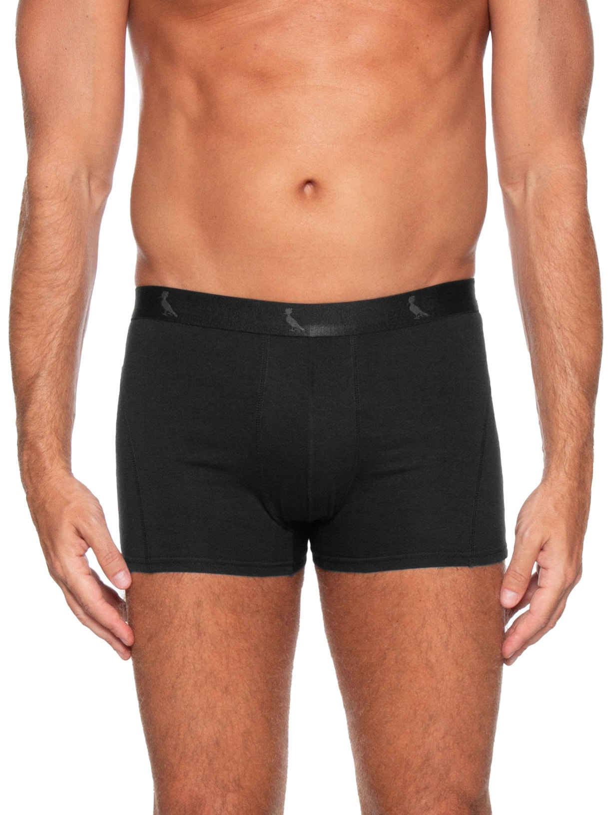 Kit De Cuecas Boxer Monocromático 3 Peças Preto Reserva