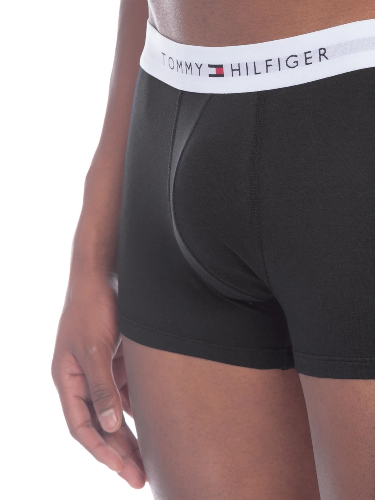 Kit de Cuecas Boxer Trunk 3 Peças Preto Tommy Hilfiger