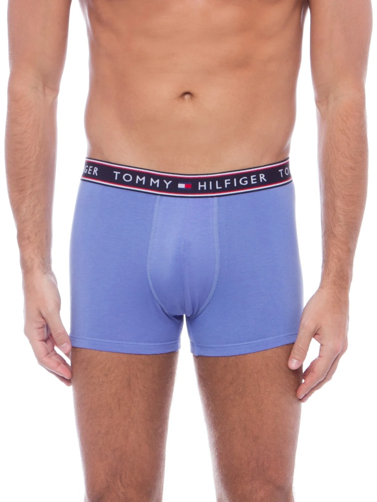  Kit de Cuecas Cotton Stretch Trunk 3 Peças Azul    Tommy Hilfiger