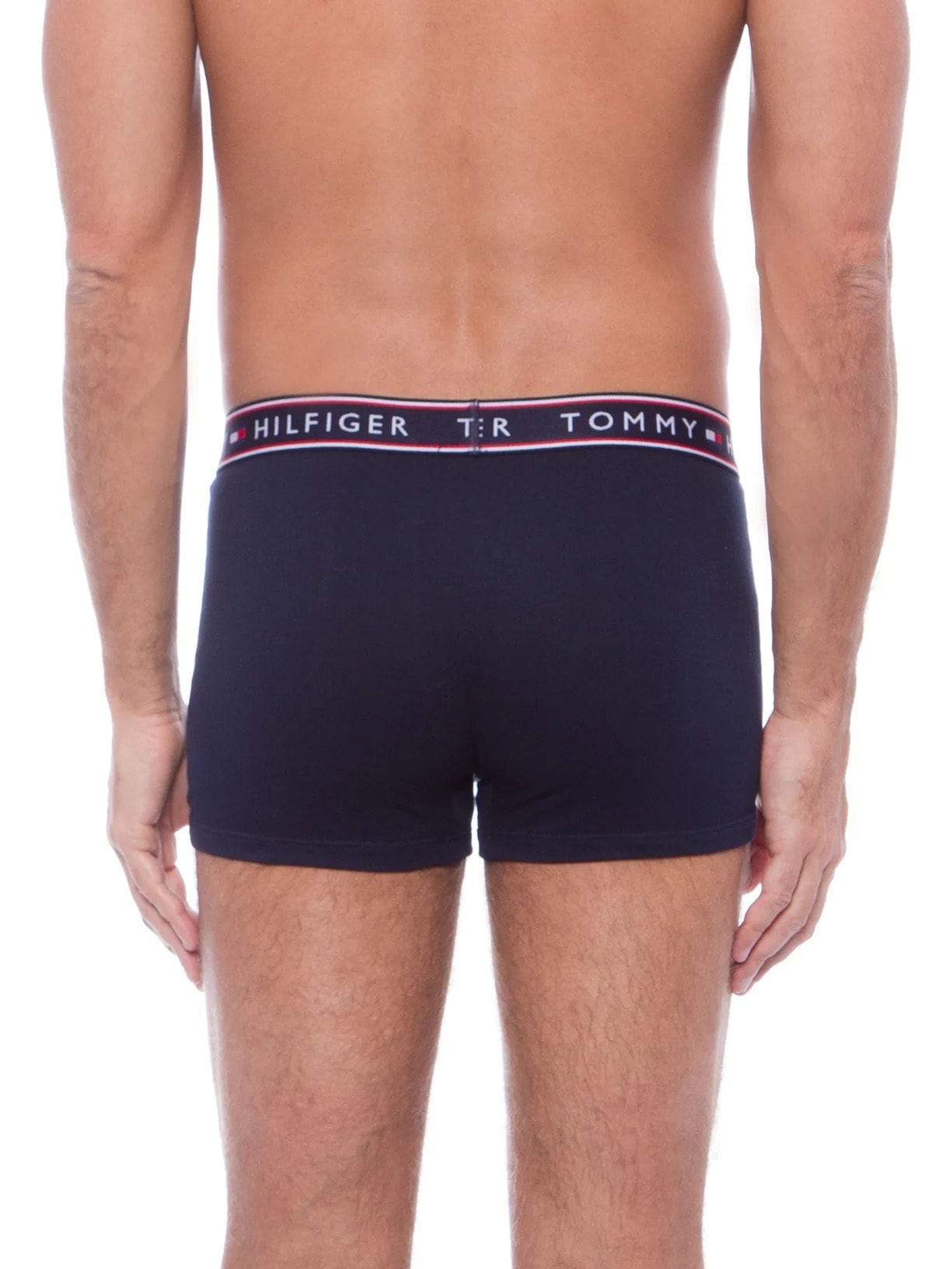  Kit de Cuecas Cotton Stretch Trunk 3 Peças Azul    Tommy Hilfiger